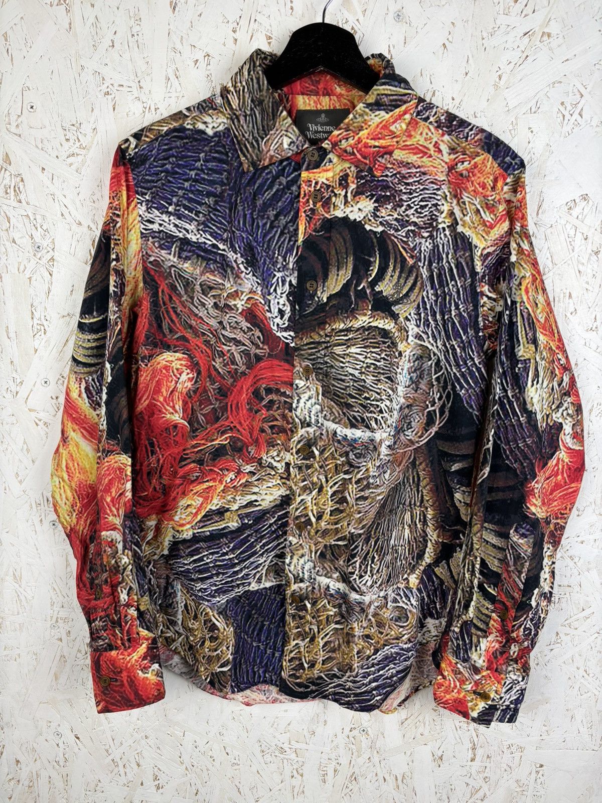 Vivienne Westwood Vivienne Westwood Man Fishing Net Allover Print Shirt 46 Size US S / EU 44-46 / 1 - 1 Thumbnail