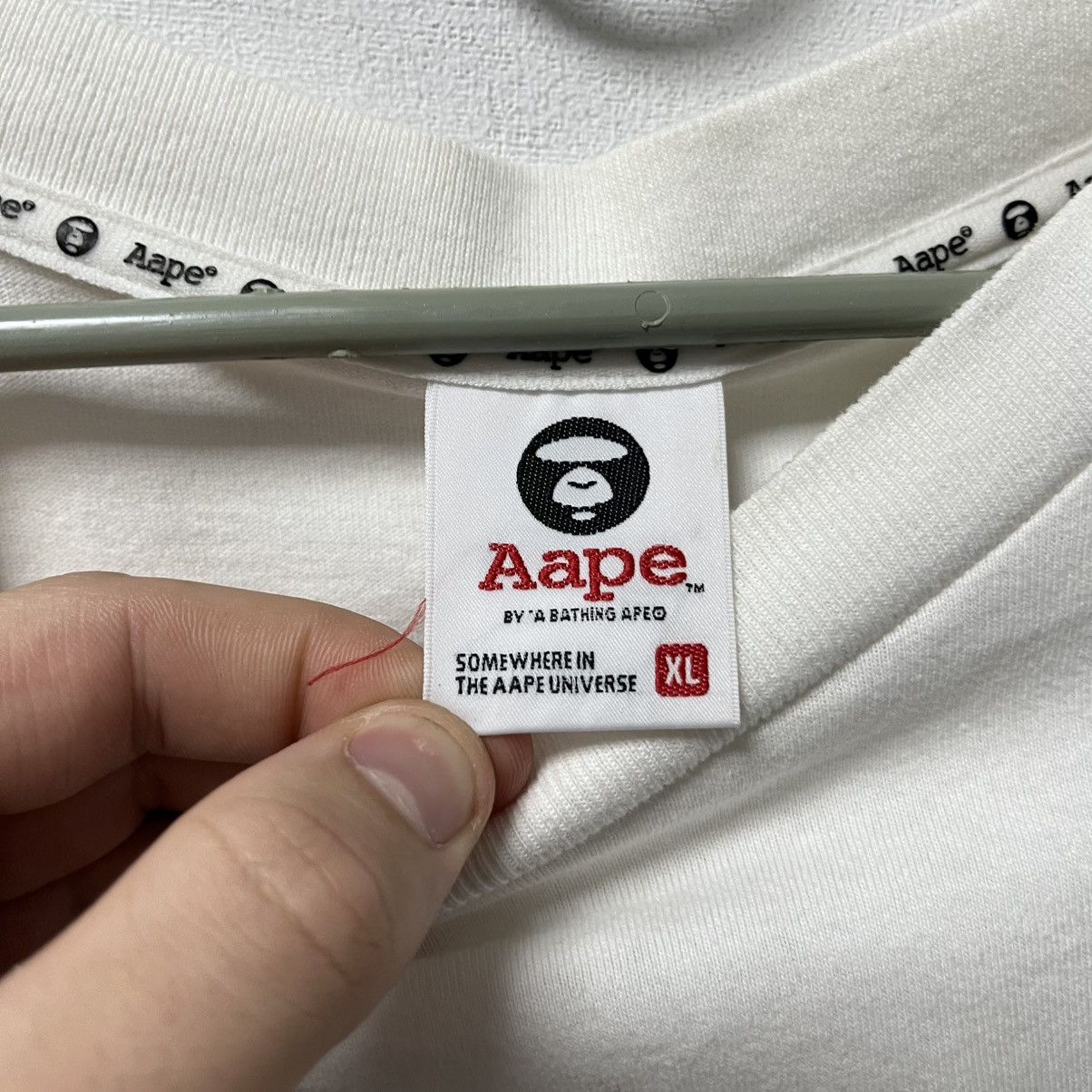 Aape Aape Bape circle logo t-shirt tee big logo Size XL Size US XL / EU 56 / 4 - 12 Thumbnail