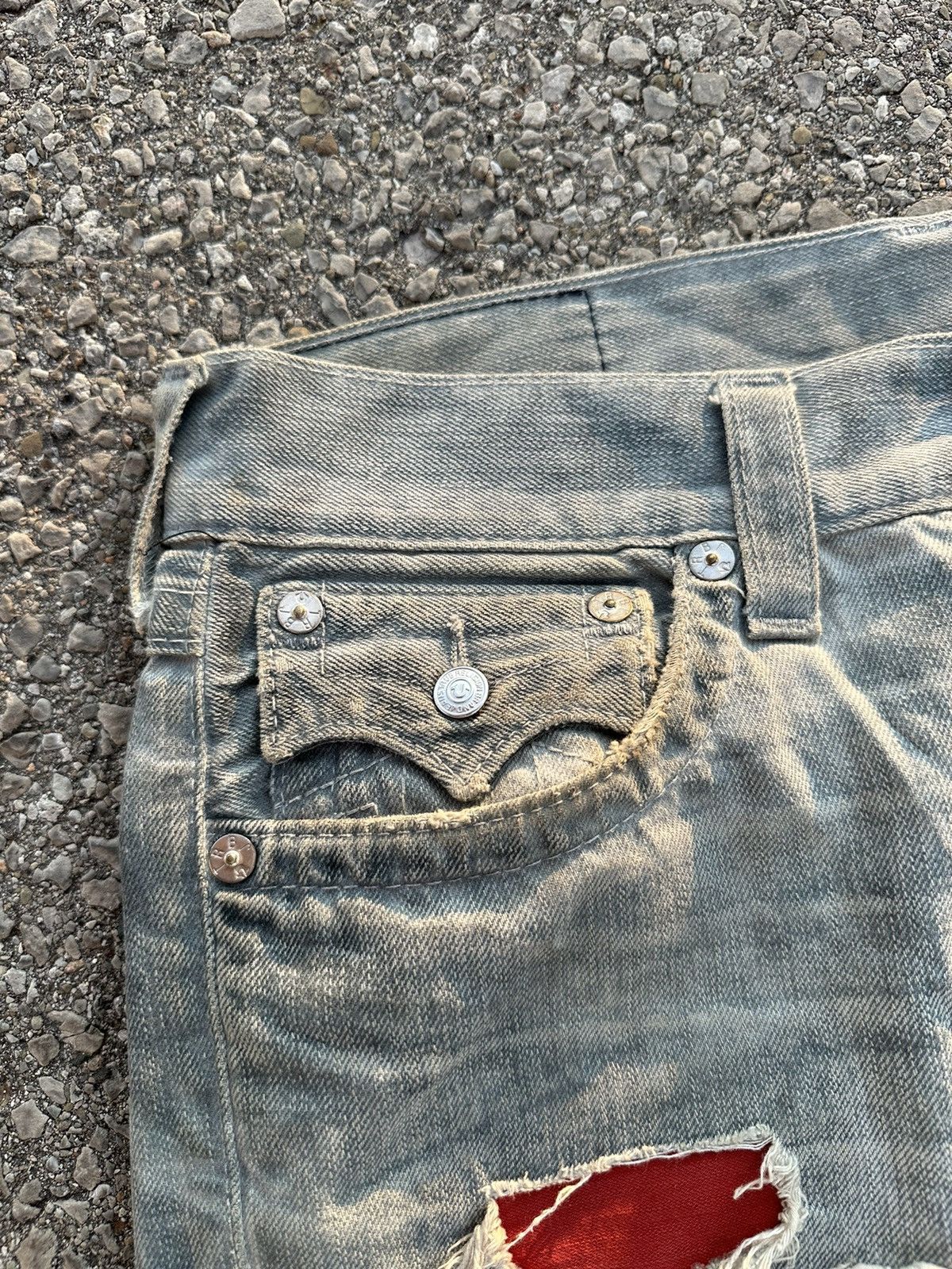 True Religion True Religion Distressed With Patches Jeans Size US 32 / EU 48 - 9 Thumbnail
