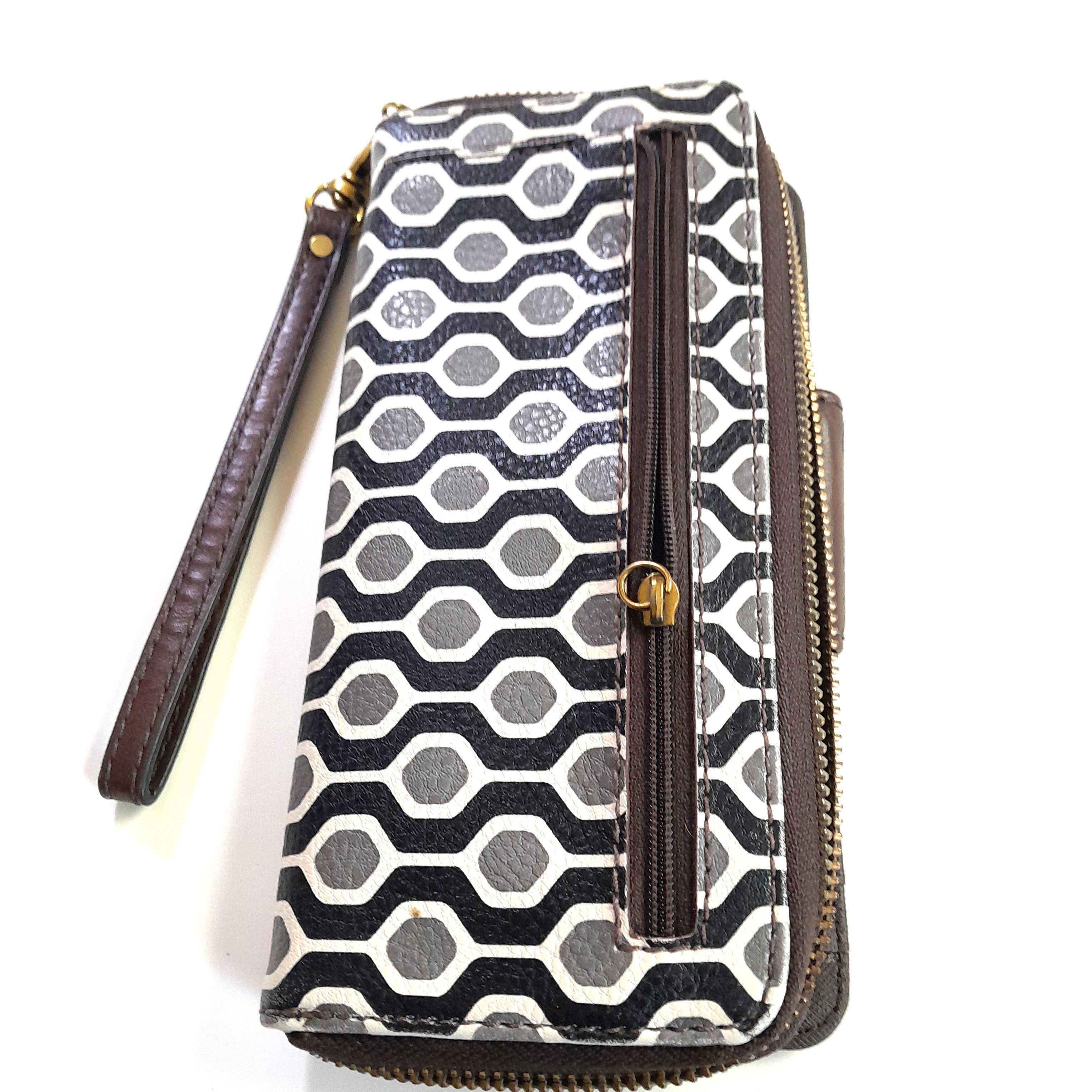 Fossil Women’s Fossil Wallet Black Leather Zipper Closure Wristlet Size ONE SIZE - 6 Thumbnail