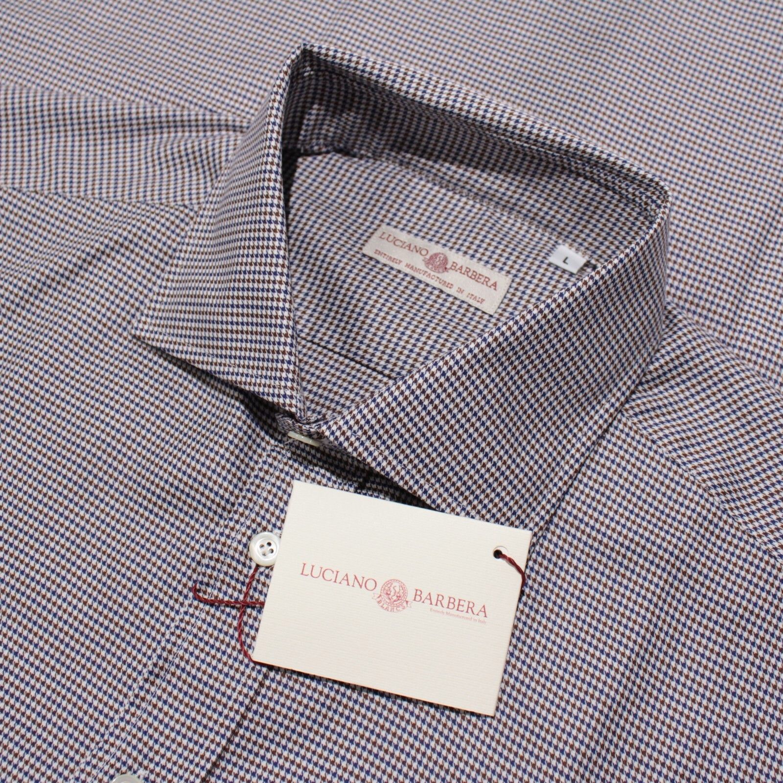 Luciano Barbera Luciano Barbera New with tags Shirt Size L US In Brown Size US L / EU 52-54 / 3 - 1 Thumbnail