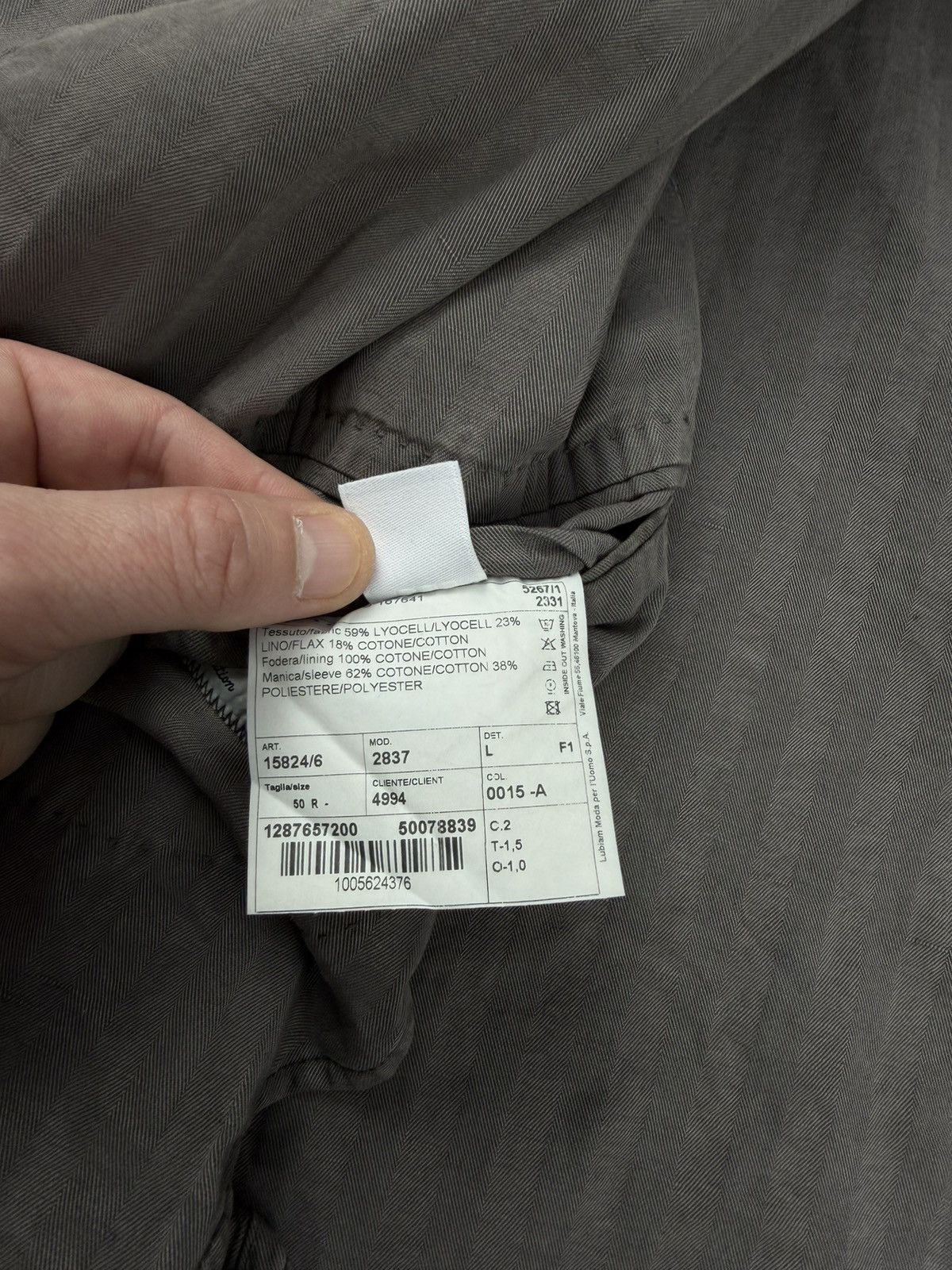 L.B.M. 1911 L.B.M. 1911 Blazer Jacket Italy Herringbone Cotton Size 50 Size 40R - 12 Thumbnail