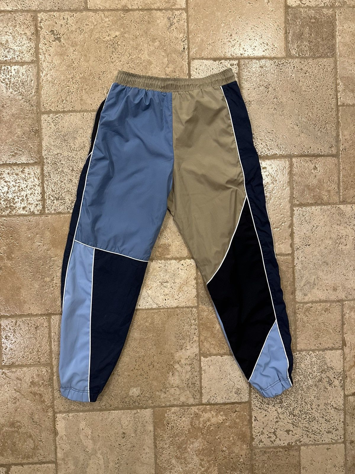 Ahluwalia Ahluwalia Mel Patchwork Colorblock Nylon Track Pants Size US 32 / EU 48 - 2 Thumbnail