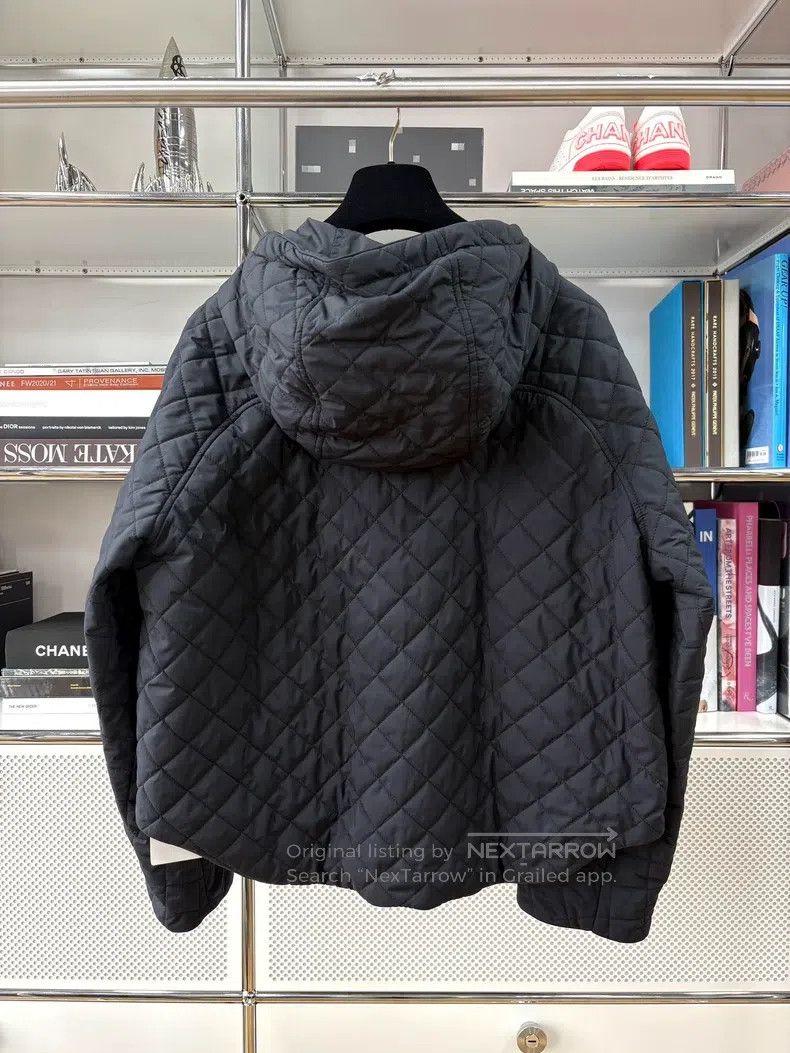 Hermes Hermes 25 Black Lightweight Comfortable Diamond Quilted Ho Size XS / US 0-2 / IT 36-38 - 4 Thumbnail