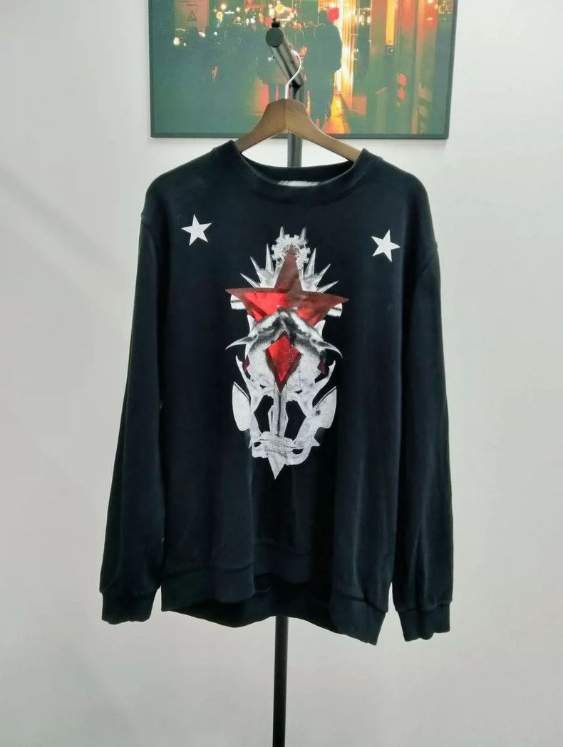 Givenchy Givenchy Anchor Shark Print Hoodie Size US L / EU 52-54 / 3 - 1 Thumbnail