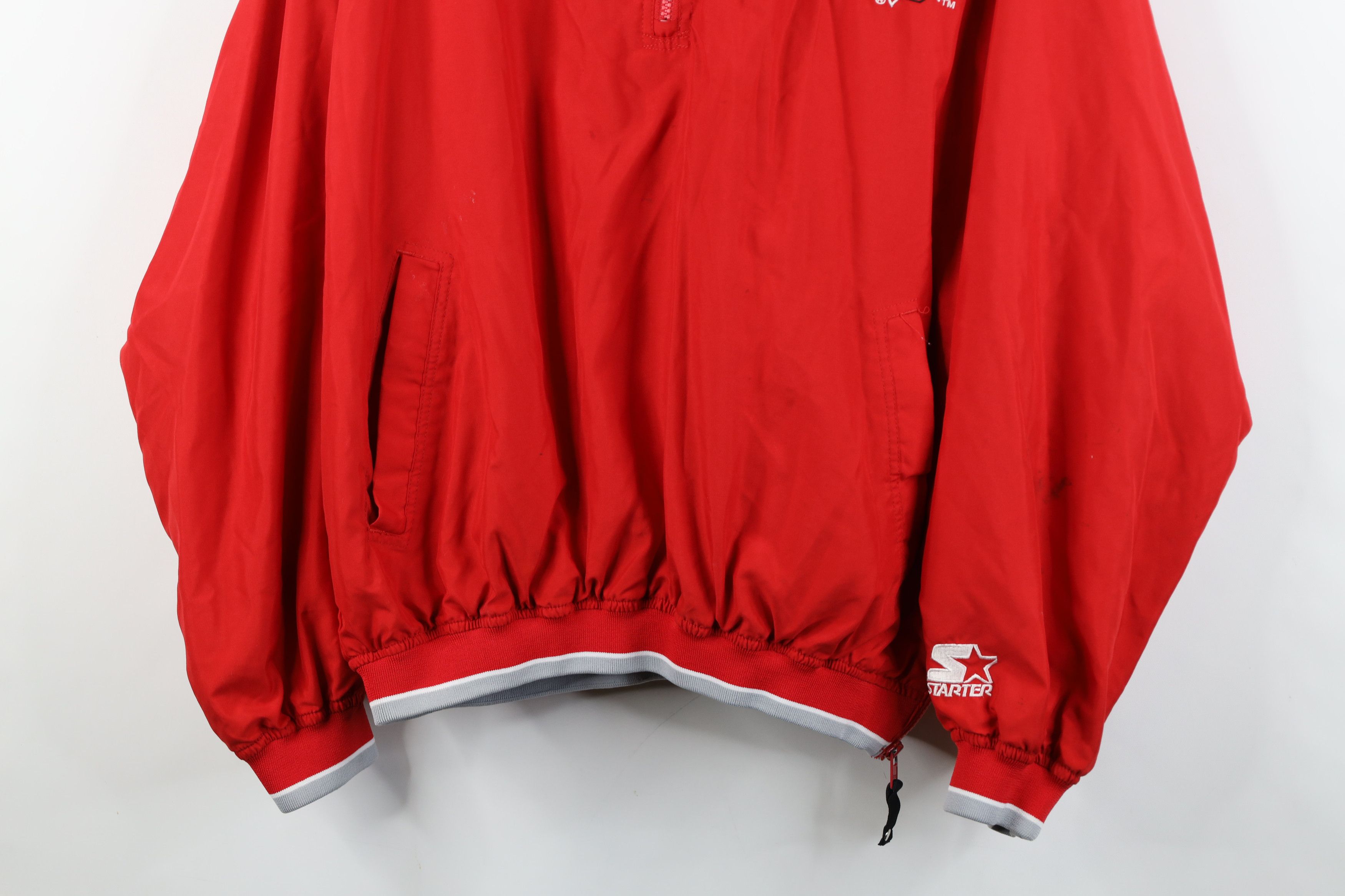 Starter Vintage 90s Starter University Half Zip Windbreaker Jacket Size US L / EU 52-54 / 3 - 3 Thumbnail