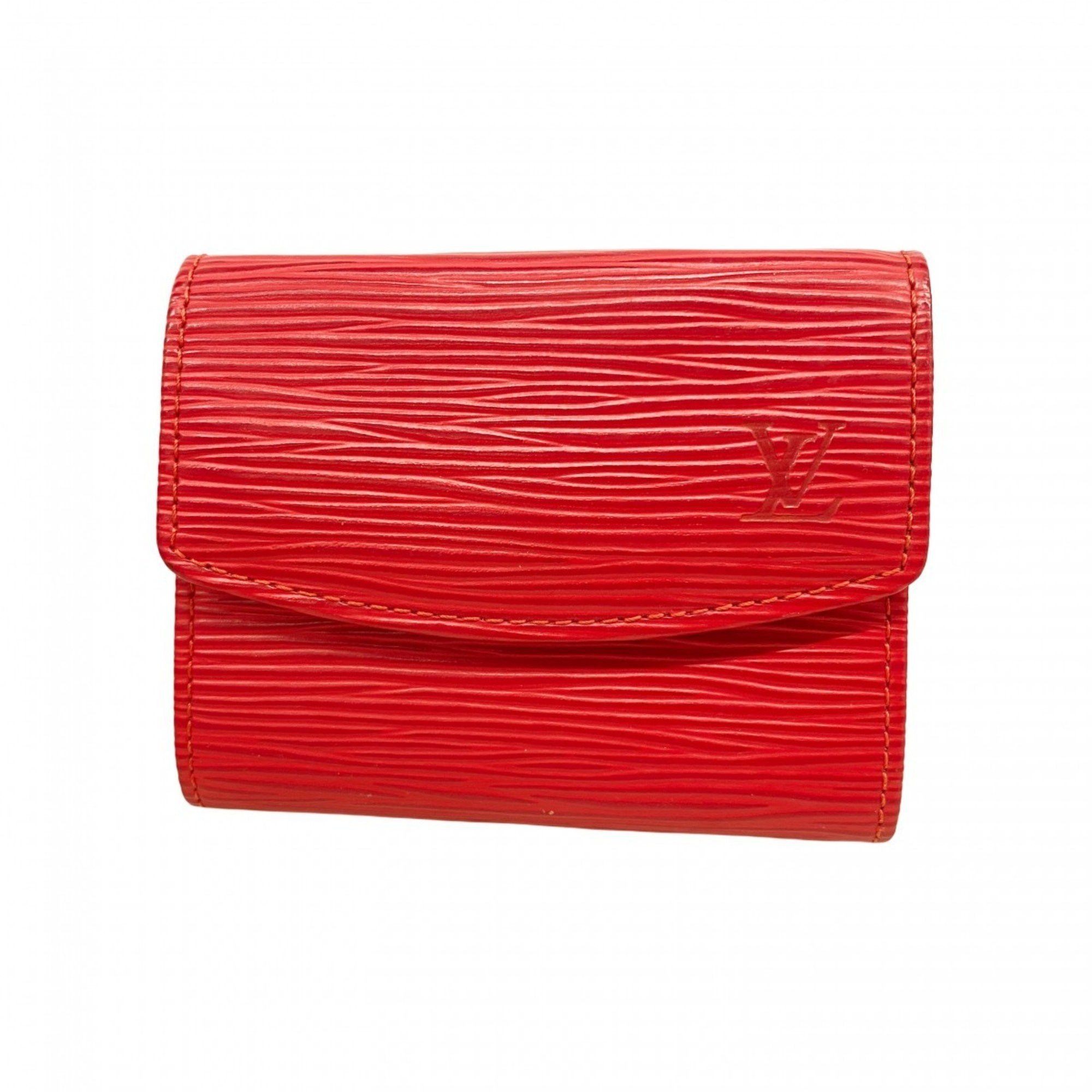 Louis Vuitton Wallet/coin Case Epi Porto Monnaie Small Purse M63417 Castilian Red Ladies, Women's
