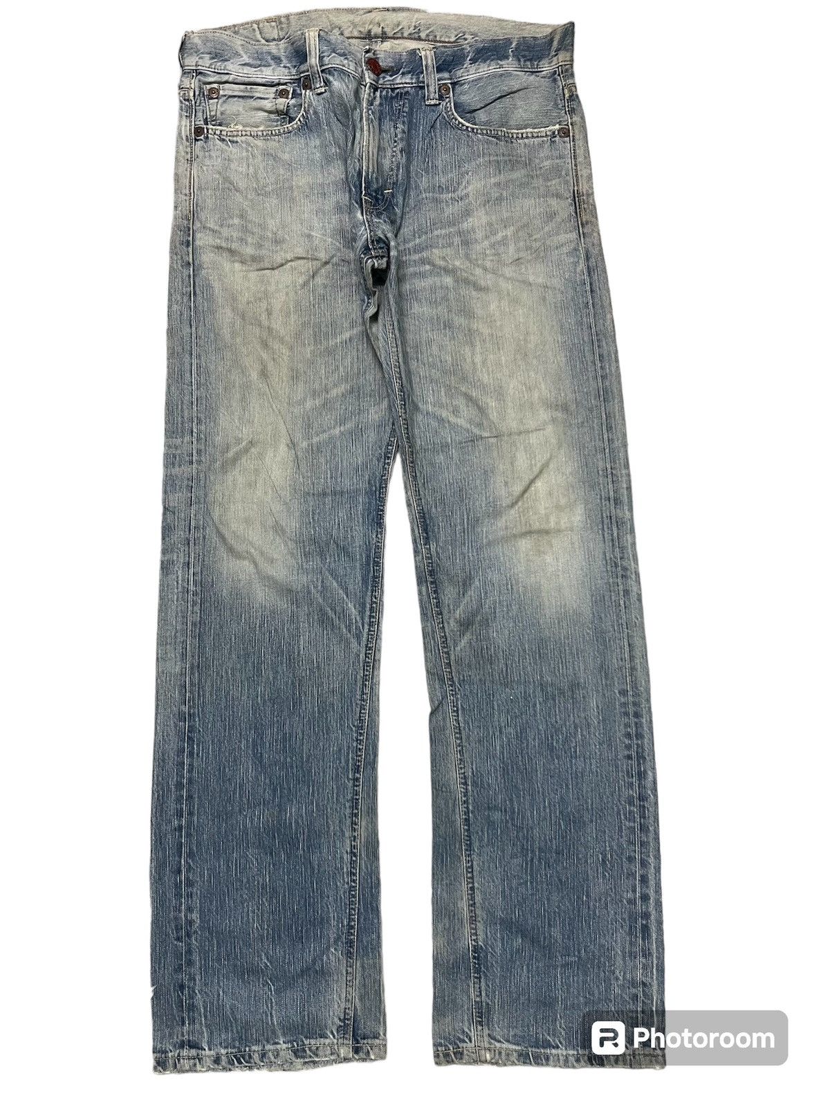 Edwin 2000s EDWIN 503 JEANS RARE DESIGN DISTRESSED Size US 36 / EU 52 - 2 Thumbnail