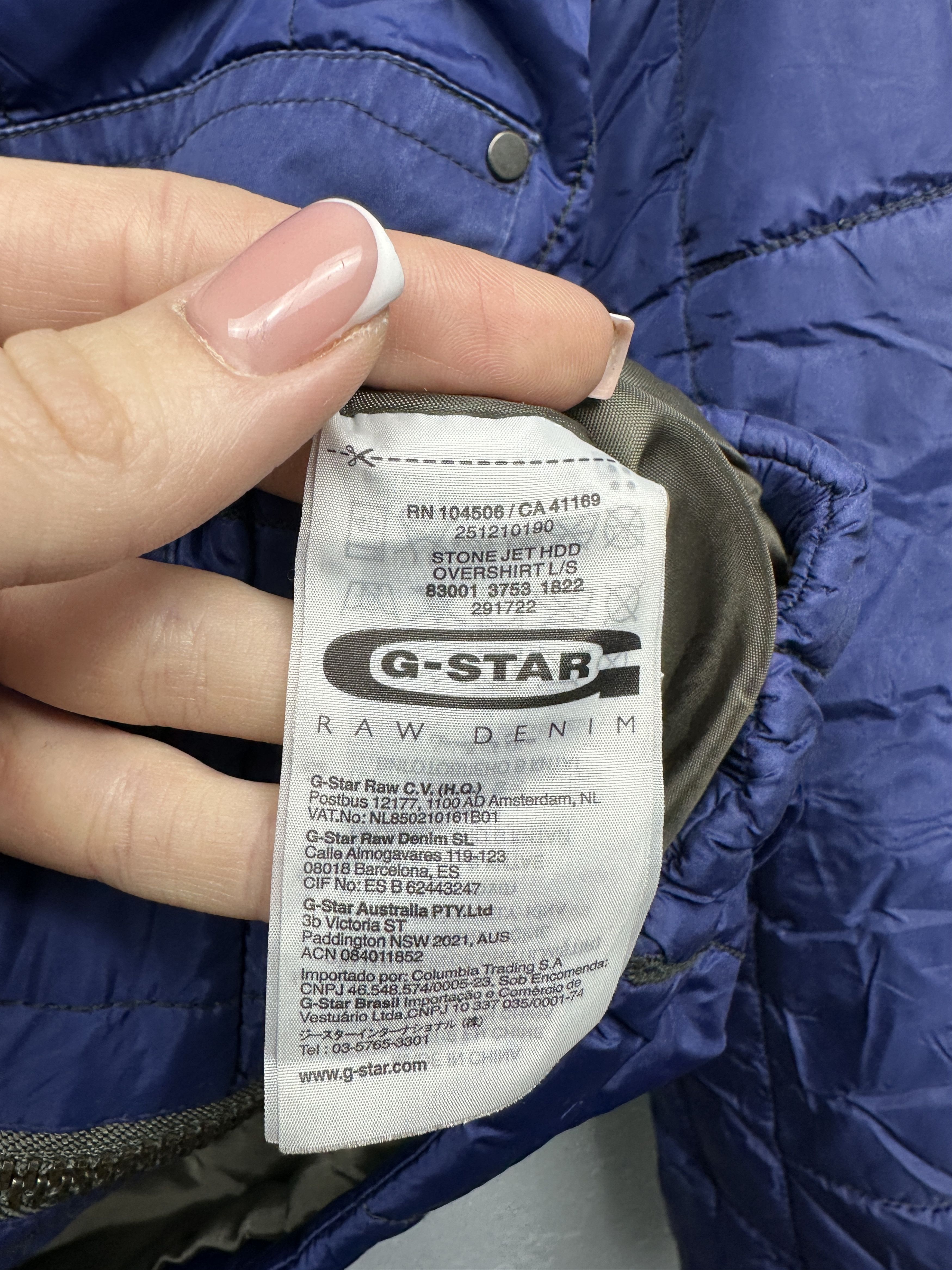 G Star Raw Mens Nylon Stone Jet Overshirt Jacket