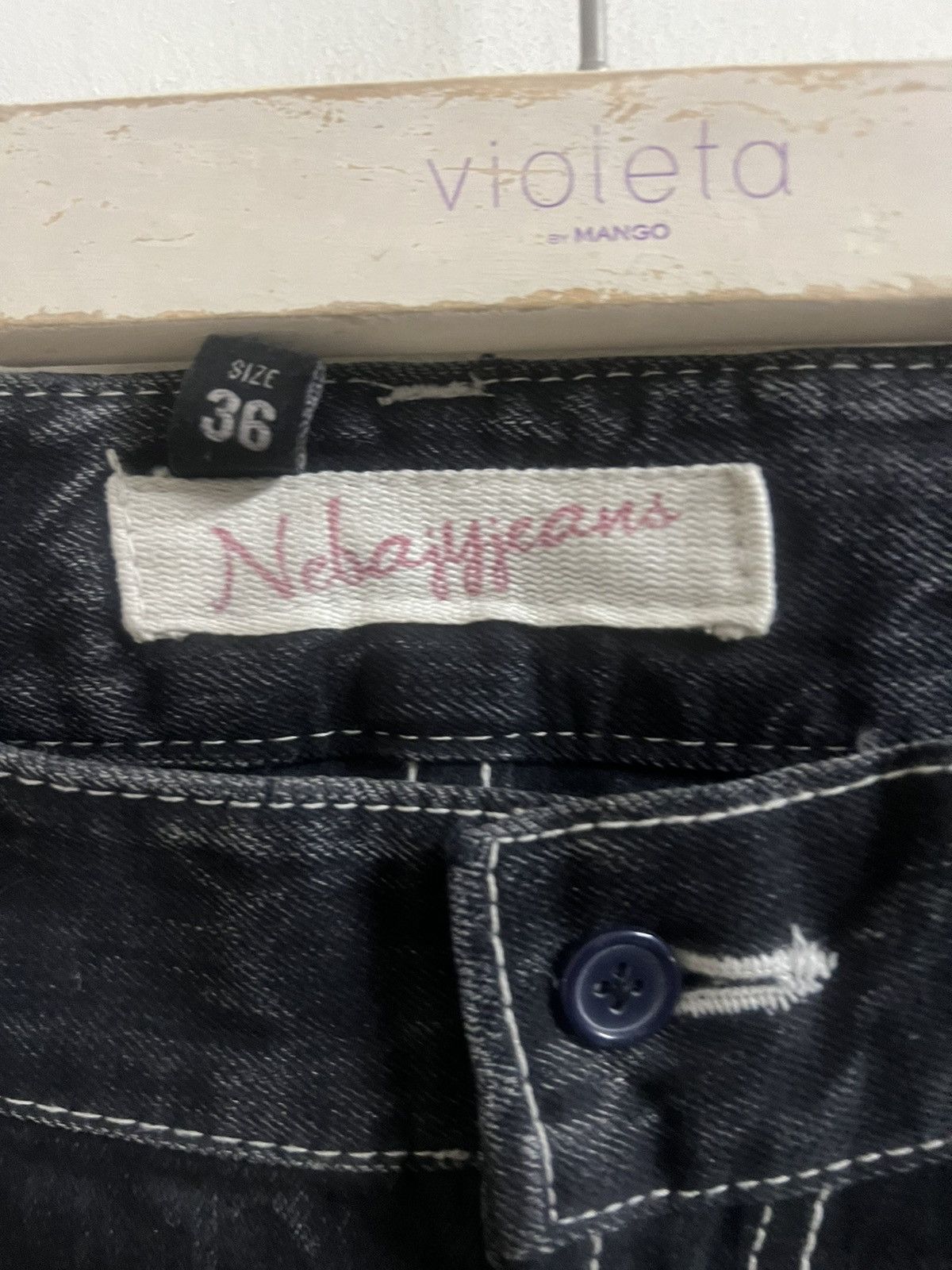 Hysteric Glamour × Japanese Brand BAGGY🔥NEBAJY JEANS DISTRESSED DENIM PANT Size US 37 - 9 Thumbnail
