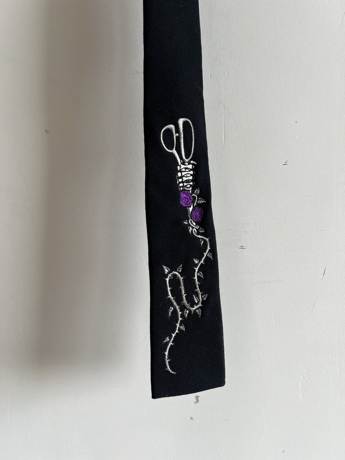 Yohji Yamamoto Yohji Yamamoto HOMME - Wool embroidery TIE Size ONE SIZE - 1 Thumbnail