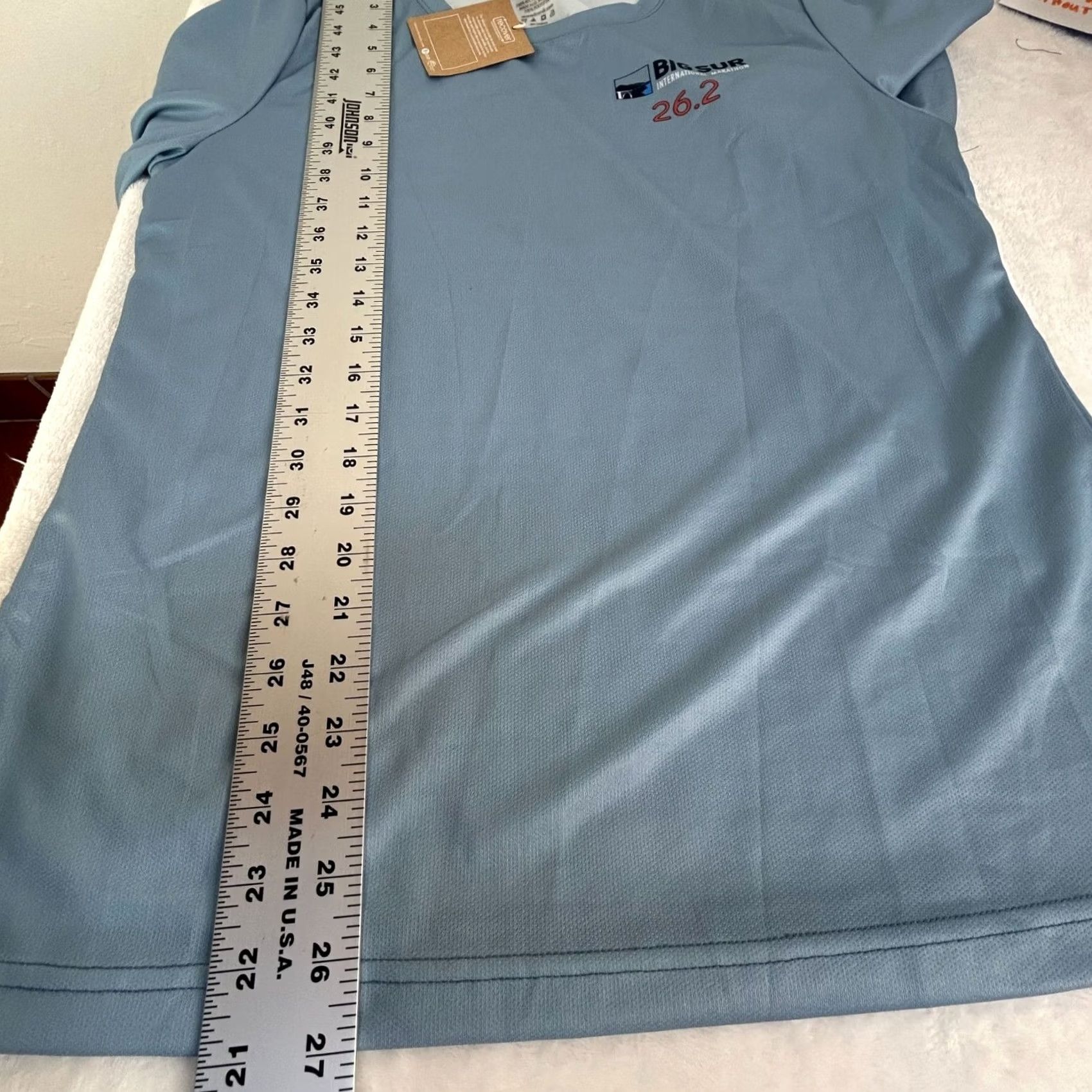 Vintage Recover Big Sur International Marathon 26.2 Blue Running Shirt Womens Large New Size L / US 10 / IT 46 - 8 Thumbnail