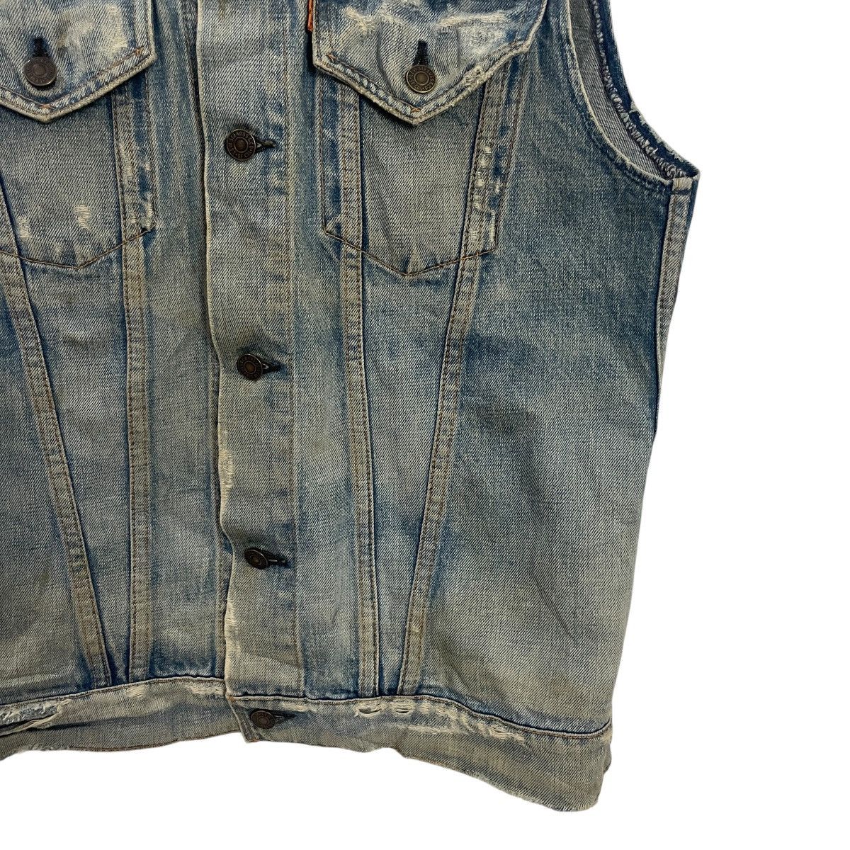 Levi's Vintage Levis Big E Embroidery Logo Sleeveless Denim Jacket Size US M / EU 48-50 / 2 - 11 Thumbnail