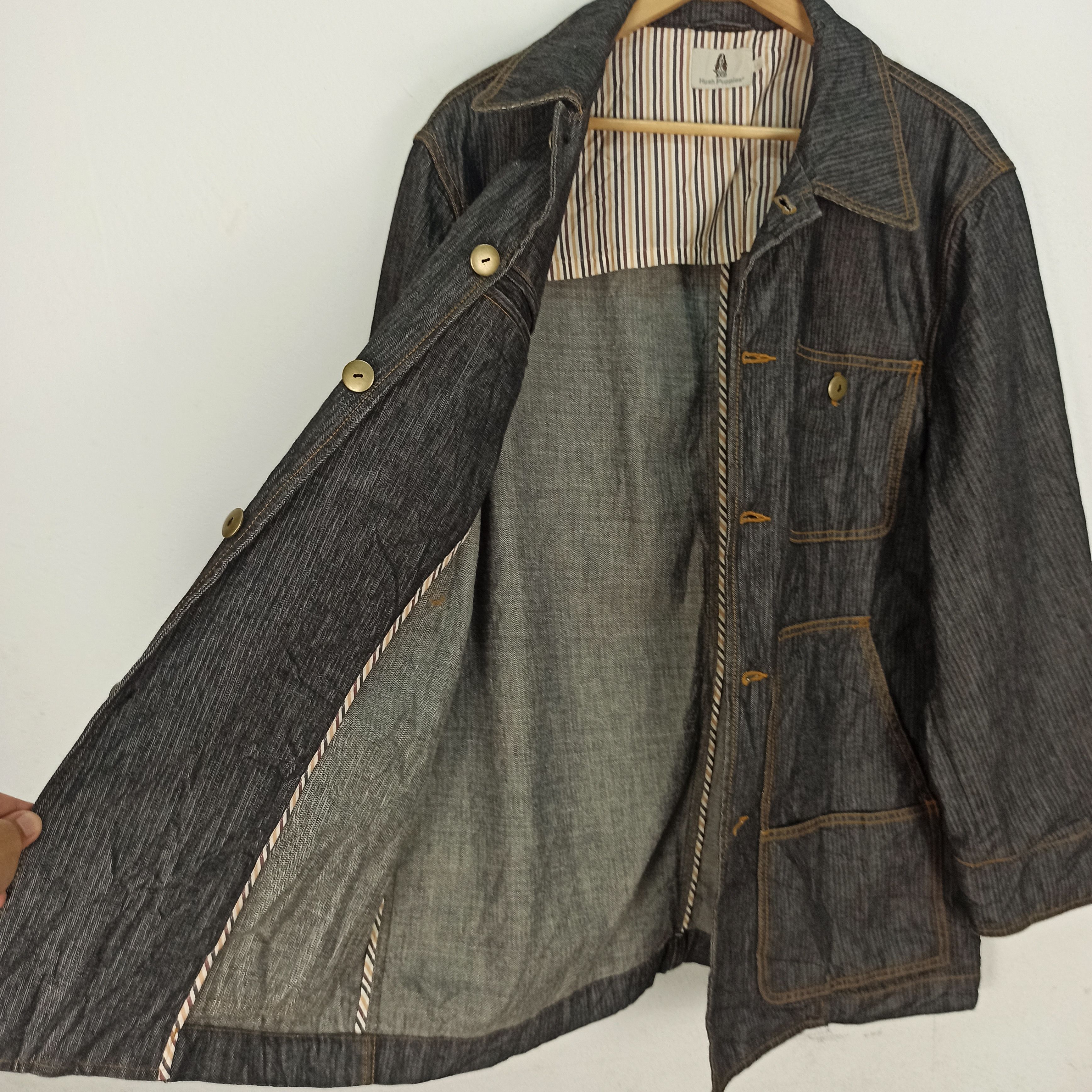 14th Addiction Hush Puppies Denim Jacket Like Jacket 14th Addiction/LGB Size US XL / EU 56 / 4 - 4 Thumbnail