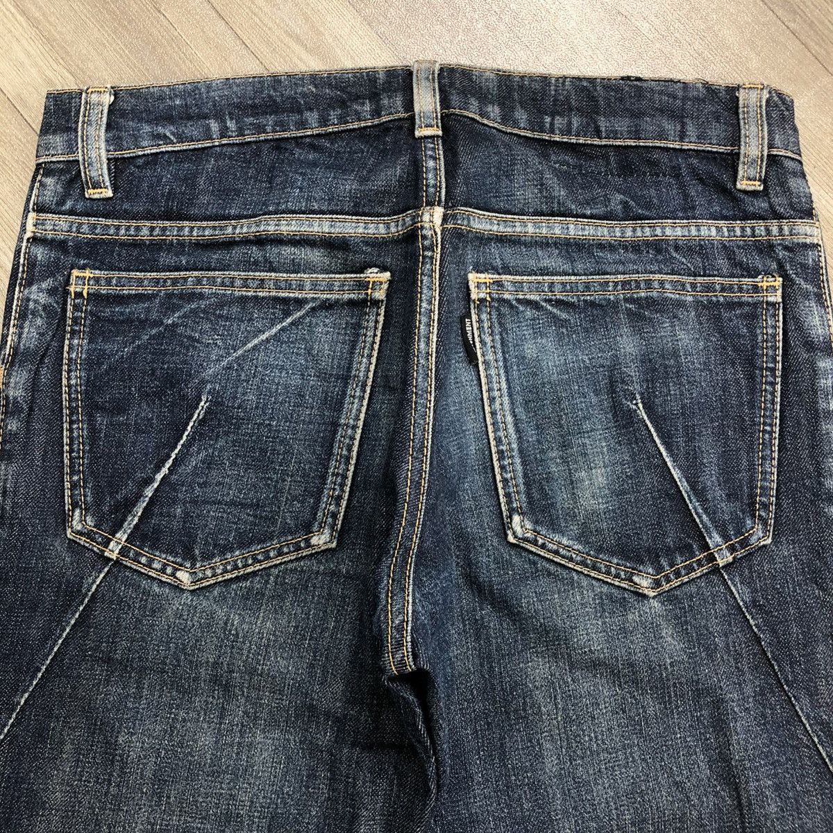 Attachment × Kazuyuki Kumagai Attachment × Le Grande Bleu (L.G.B.) 🇯🇵 2000s Attachment Lgb Gothic Goa Punk Style Curve Leg Jeans Size US 30 / EU 46 - 19 Thumbnail