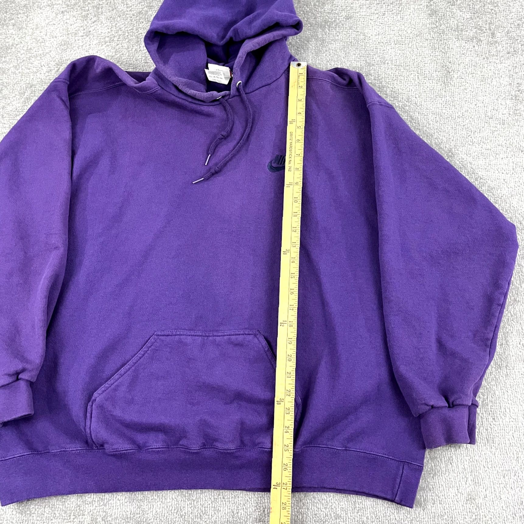 Nike Vintage Nike Hoodie Mens XL Purple Sweatshirt Pullover Retro Swoosh Check 90s Size US XL / EU 56 / 4 - 5 Thumbnail