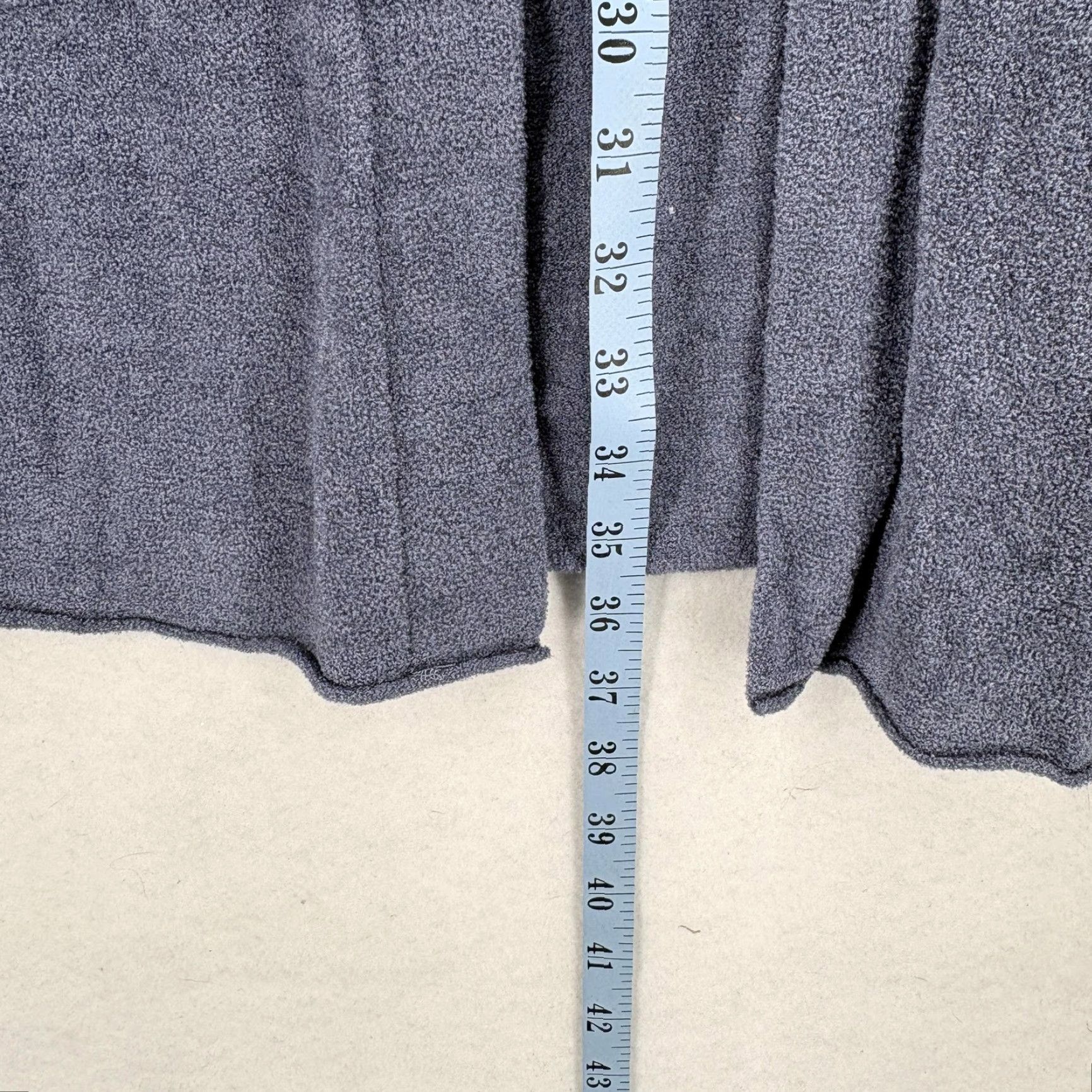 Vintage Barefoot Dreams Sweater Cardigan Women's Medium Gray Cozychic Ultra Lite Lightweight Open Front Pockets Belted V-Neck Size M / US 6-8 / IT 42-44 - 7 Thumbnail