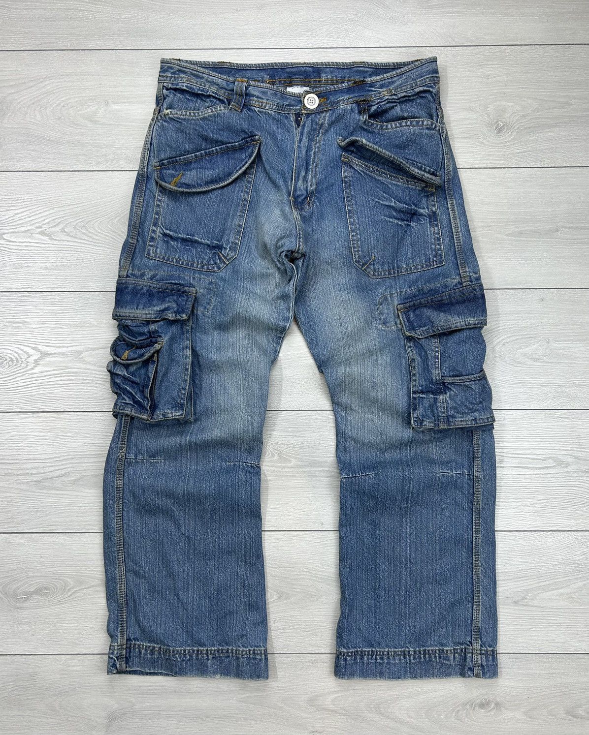 Vintage Vintage CargoOpium y2k denim jeans size 34 Size US 33 - 3 Thumbnail