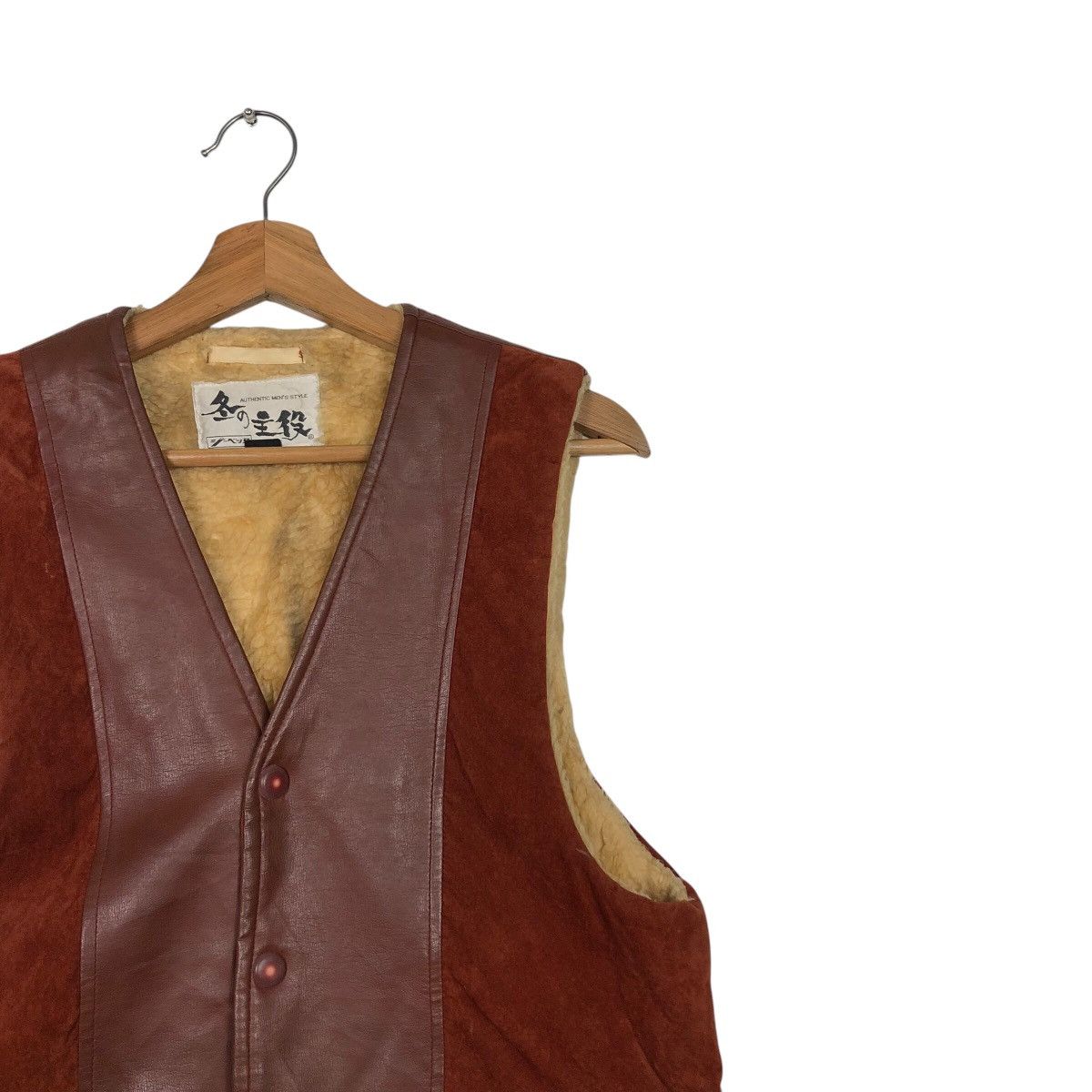 Japanese Brand 📌Authentic Men's Style Tank Top Leather Biker Size US M / EU 48-50 / 2 - 8 Thumbnail