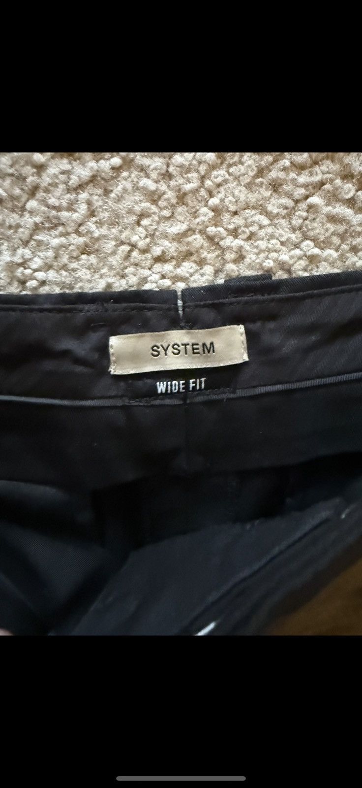 System Black System Trousers Size US 31 - 2 Thumbnail