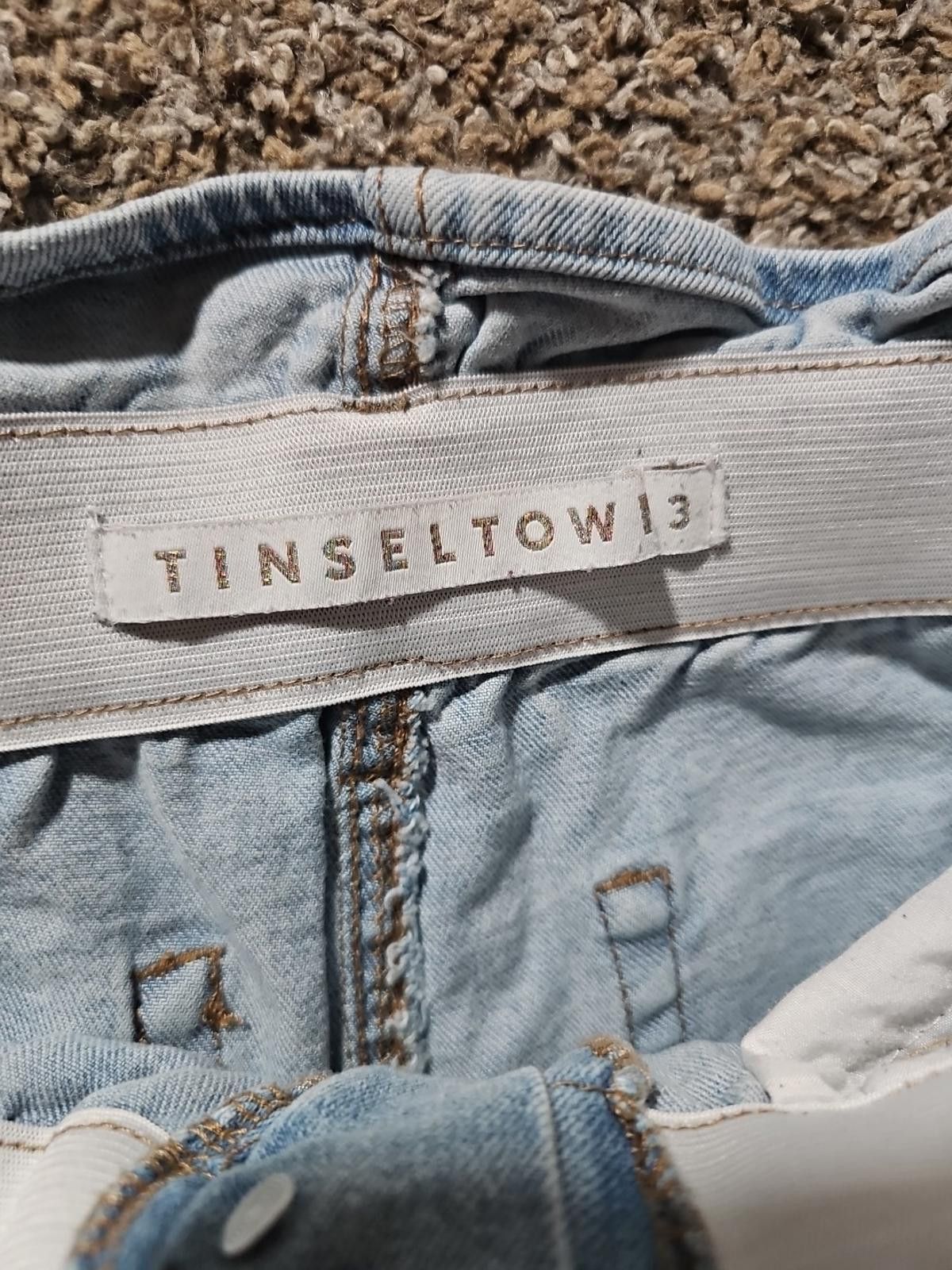 Other Tinseltown Sz 3 Distressed Light Wash Slim Jeans Size 30" / US 8 / IT 44 - 3 Thumbnail