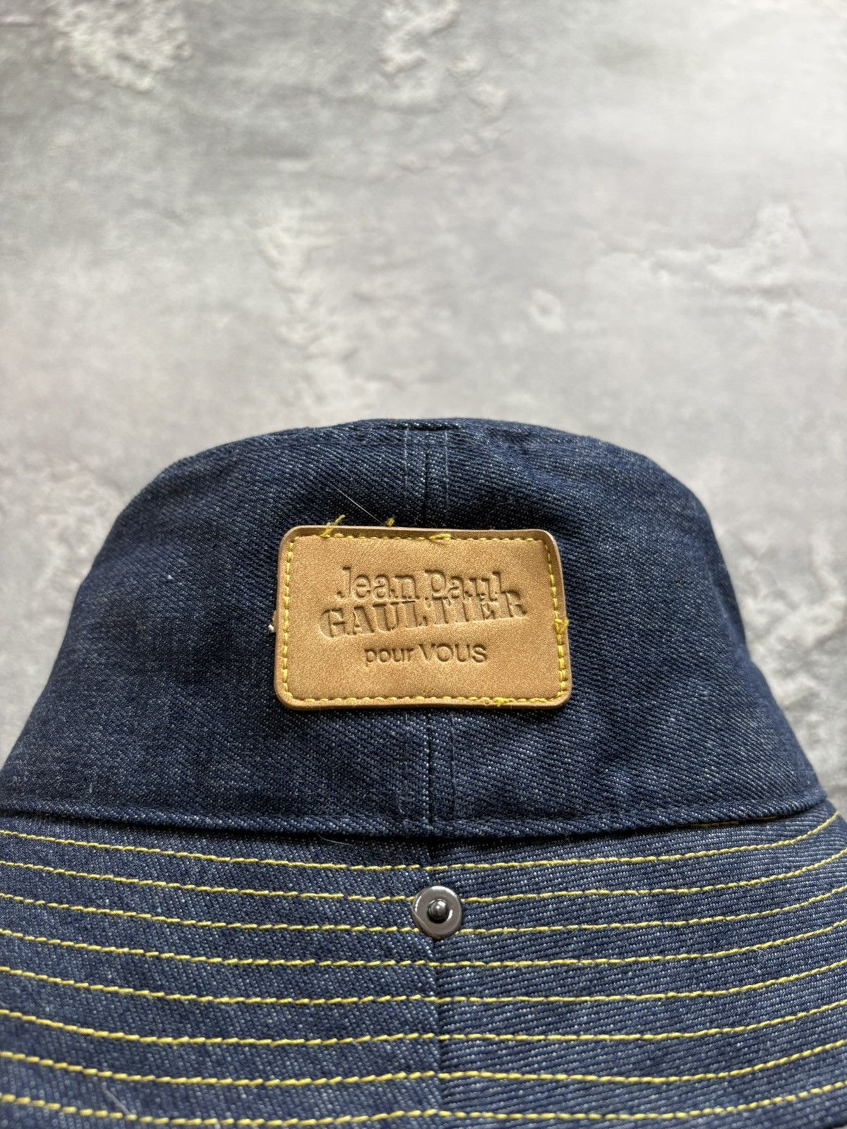 Jean Paul Gaultier Jean Paul Gaultier Pour Vous Denim Bucket Hat Bucket size OS Size ONE SIZE - 2 Thumbnail
