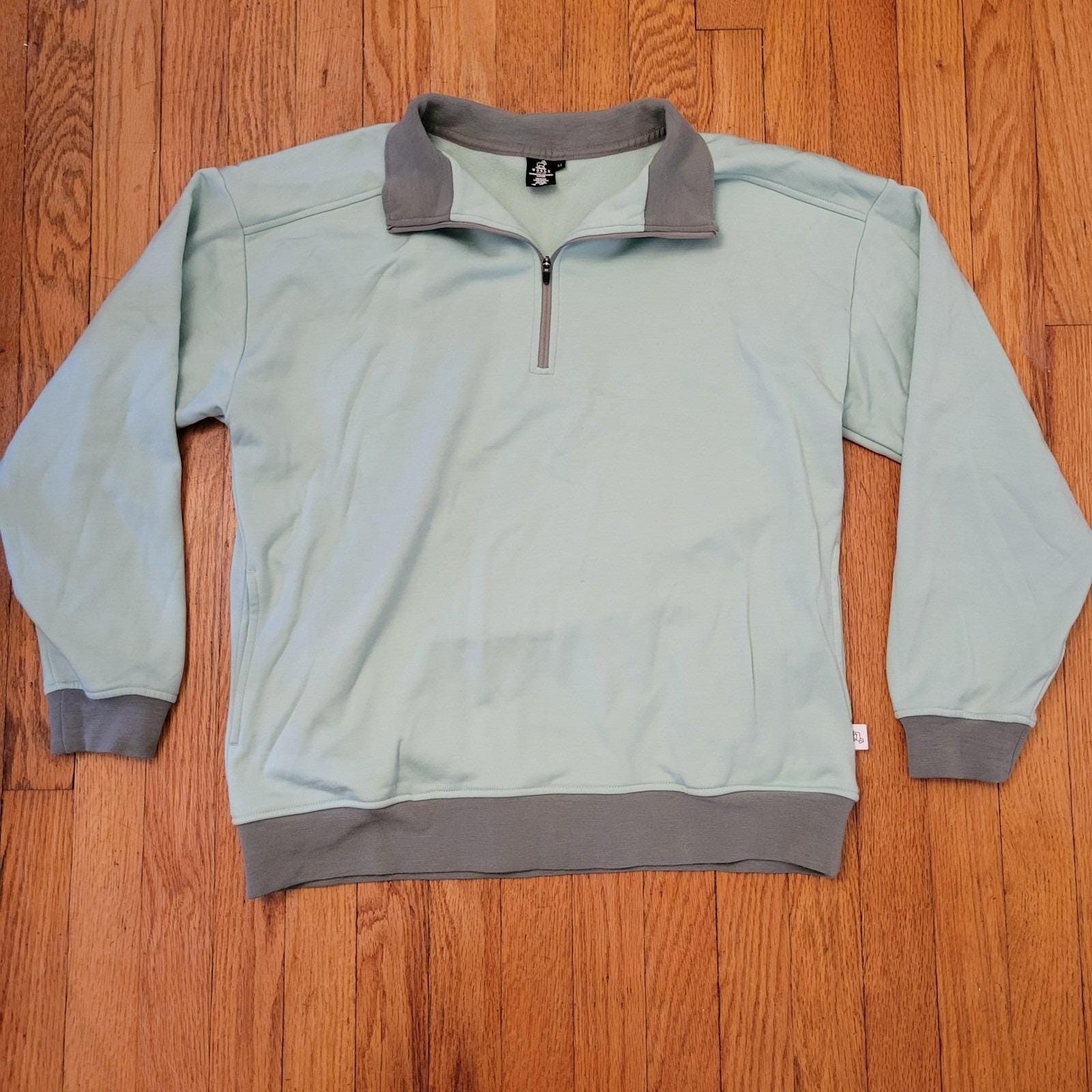 Other WOOLX Merino Wool Quarter Zip Sweatshirt Mint Green M CHLOE Size M / US 6-8 / IT 42-44 - 1 Thumbnail