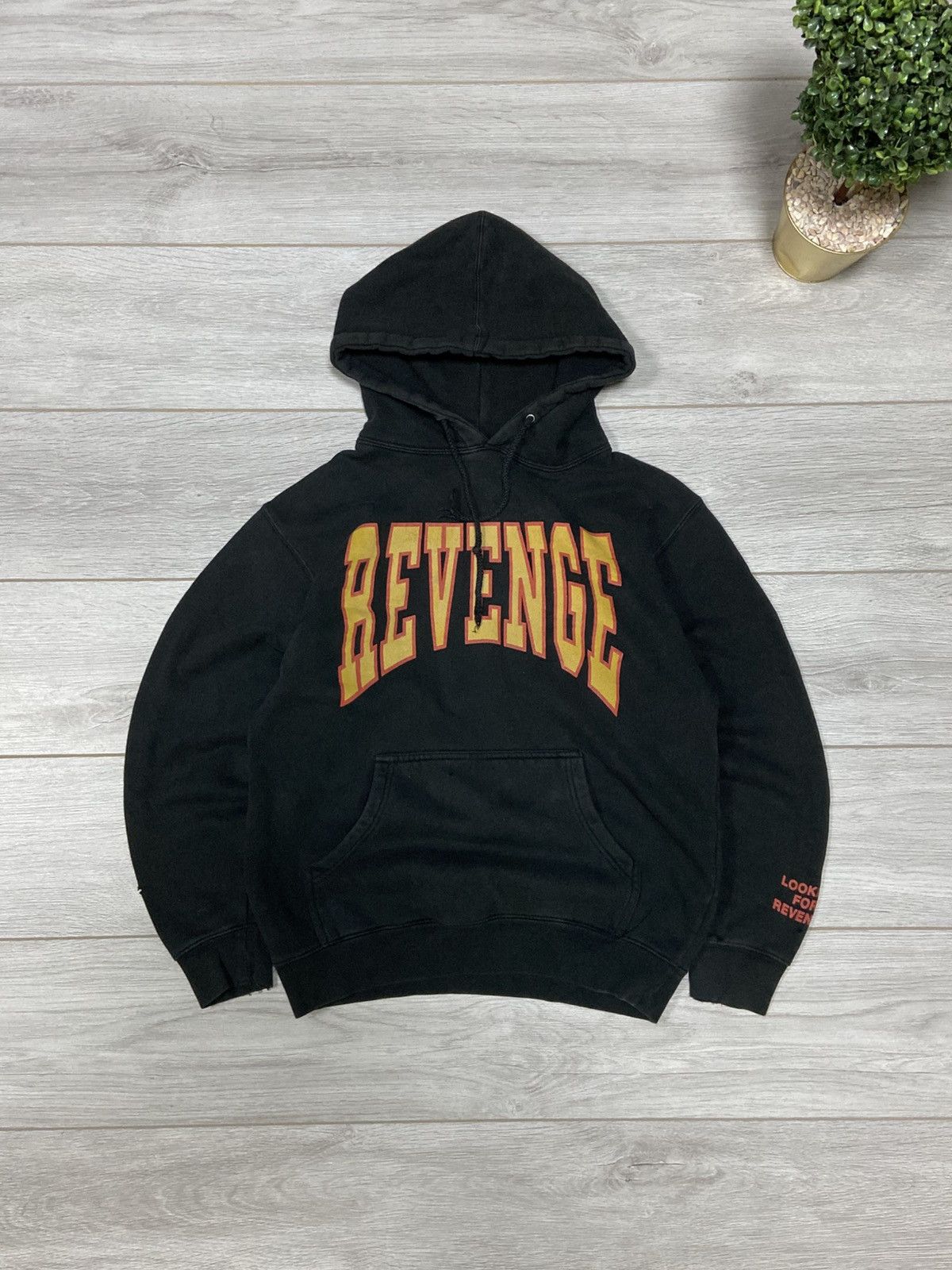 Revenge Revenge independent distressed summer sixteen hoodie faded Size US S / EU 44-46 / 1 - 2 Thumbnail