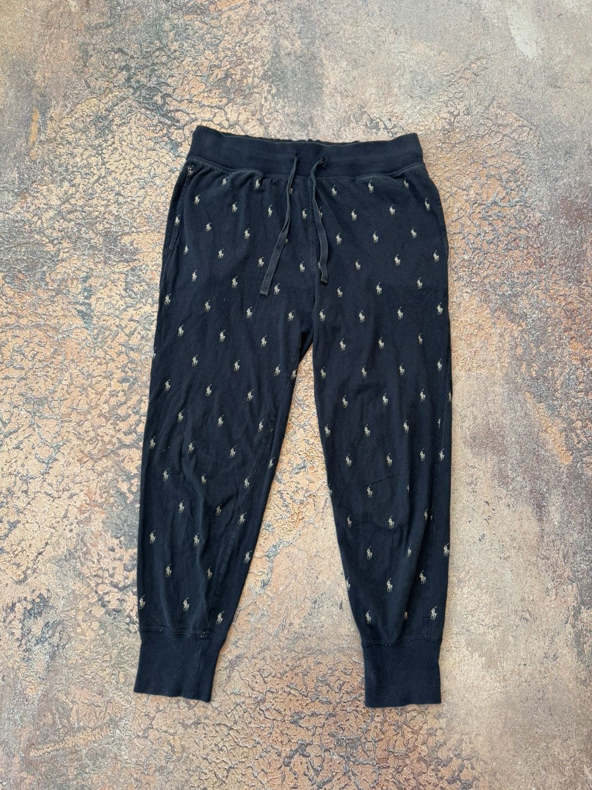 Polo Ralph Lauren Vintage Polo Ralph Lauren Monogram Pajama Sweat Pants Jogger Size US 32 / EU 48 - 1 Thumbnail