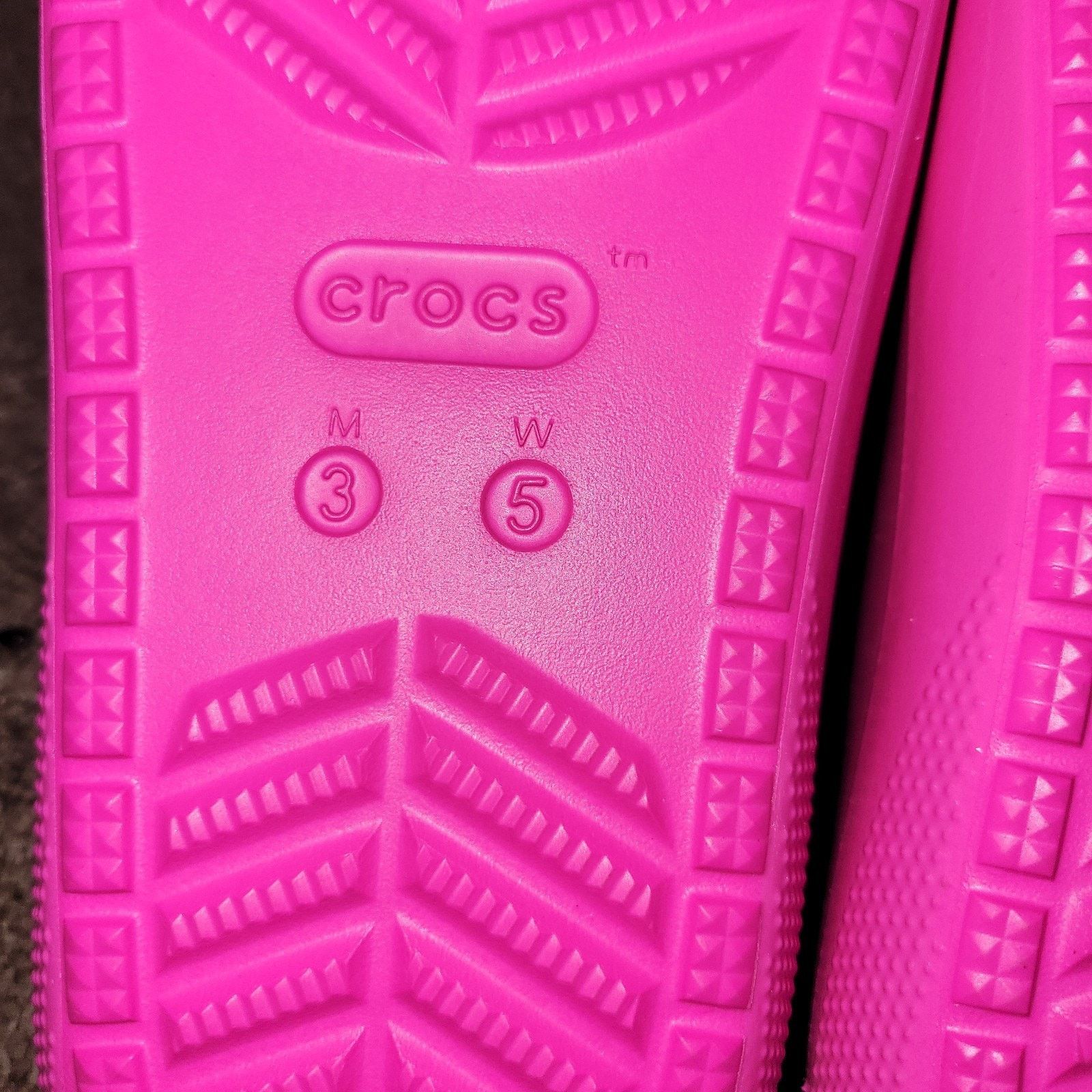 Crocs Crocs Classic Sz 3/5 Unisex Adults Slip-On Slide Sandal Size US 5 / IT 35 - 3 Thumbnail