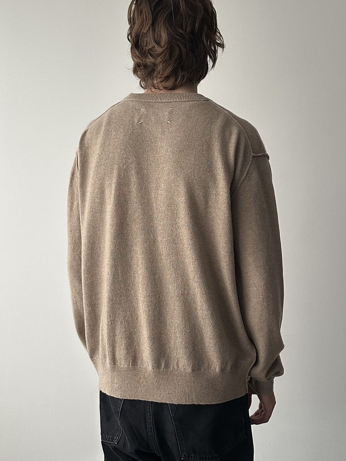 Maison Margiela Maison Margiela SS24 Deconstructed Wool Cashmere Sweater Size US M / EU 48-50 / 2 - 4 Thumbnail