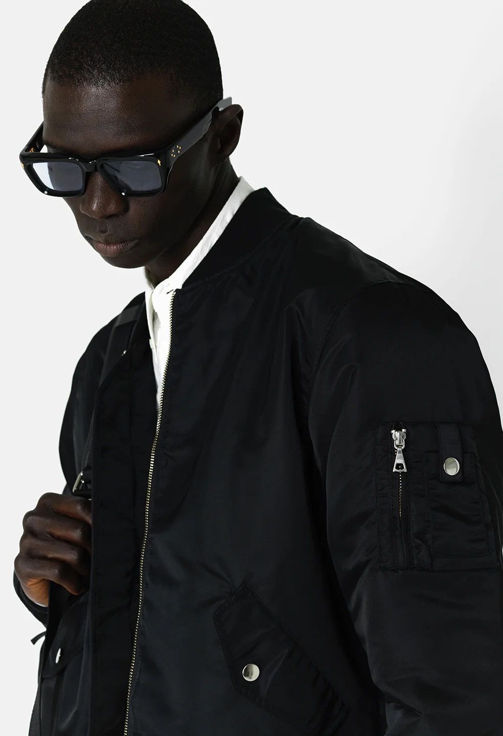 John Elliott John Elliott V1 Black Bogota Bomber Dual RiRi Zips Size US S / EU 44-46 / 1 - 6 Thumbnail