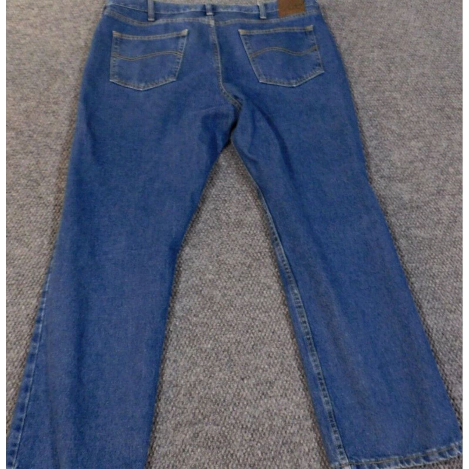 Lee Lee Jeans Men 40x30 Jeans Regular Fit Denim Classic Cotton Blue Straight USA 40 Inseam 30 Distressed Pockets Vintage No Size US 40 / EU 56 - 5 Thumbnail