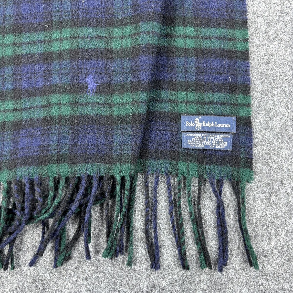 Polo Ralph Lauren × Vintage Polo Ralph Lauren Scarf # D750 # Muffler # Neckwear Size ONE SIZE - 3 Thumbnail