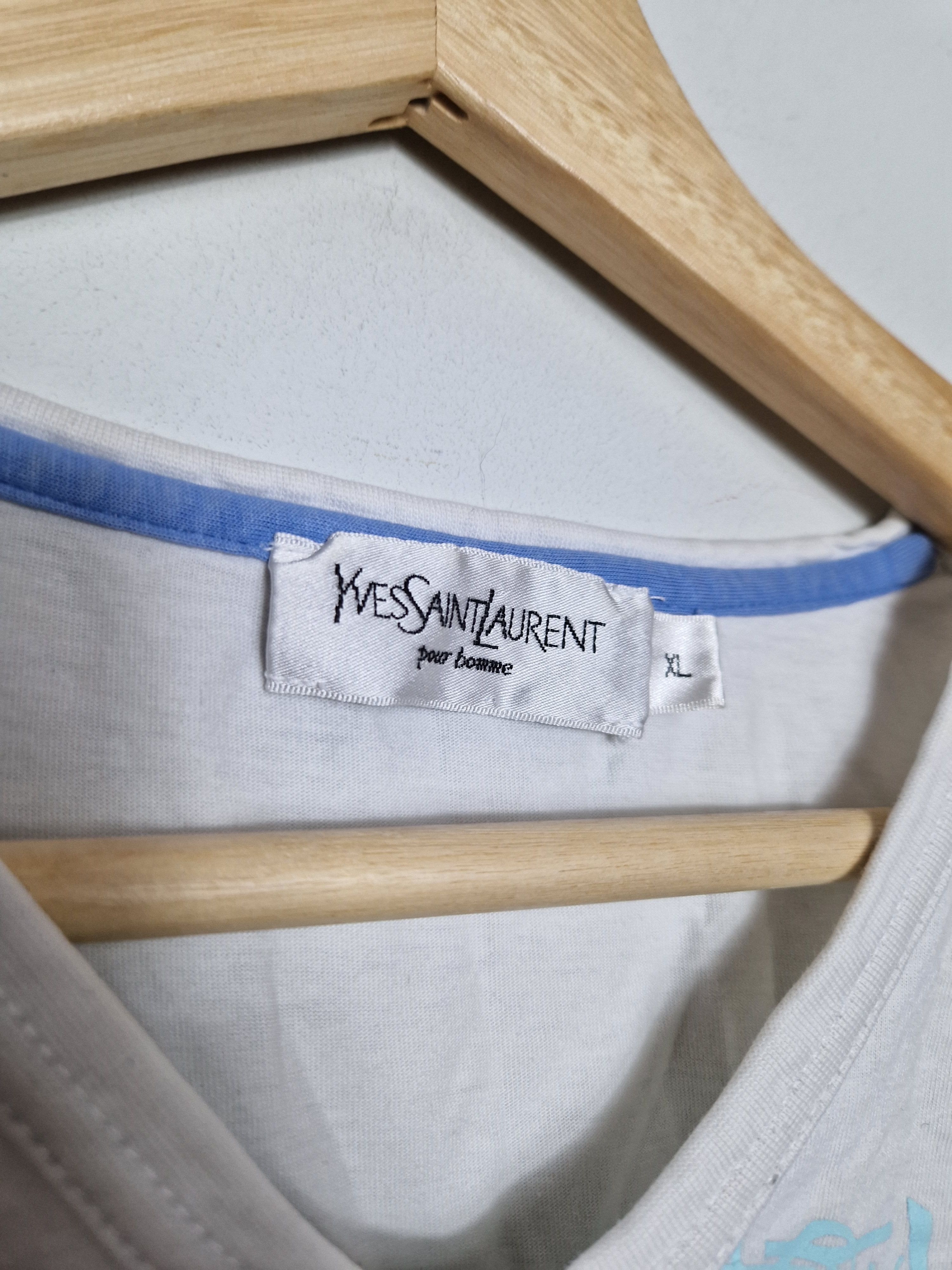 Vintage Yves Saint Laurent multilogo monogram vintage tee ysl Size US XL / EU 56 / 4 - 5 Thumbnail
