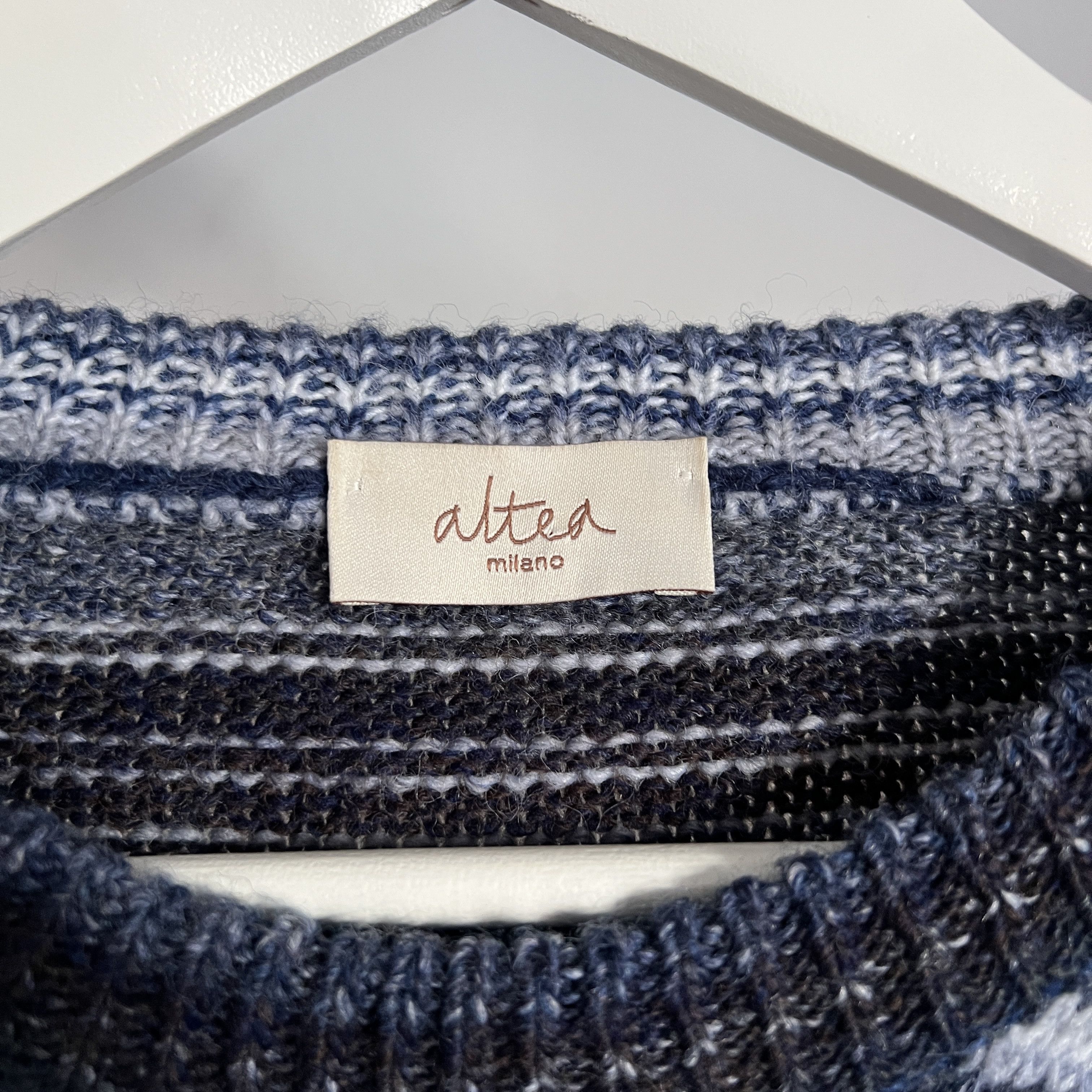 Altea Men's ALTEA MILANO Wool Knitted Stripped Sweater Size L Size US L / EU 52-54 / 3 - 7 Thumbnail