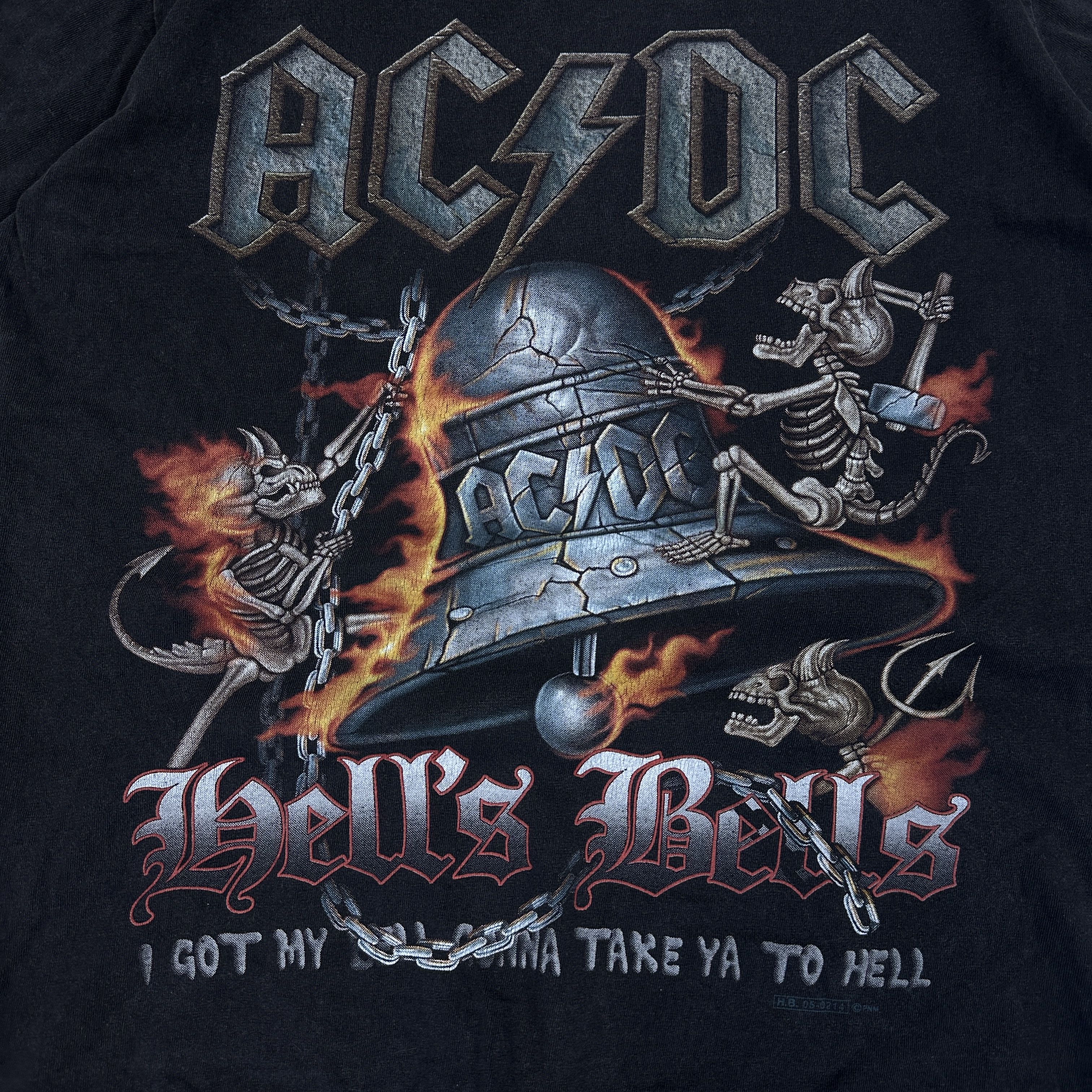 AC/DC × Vintage Vintage Avant Garde Opium Biker AC/DC T-shirt 00s Size US M / EU 48-50 / 2 - 2 Thumbnail
