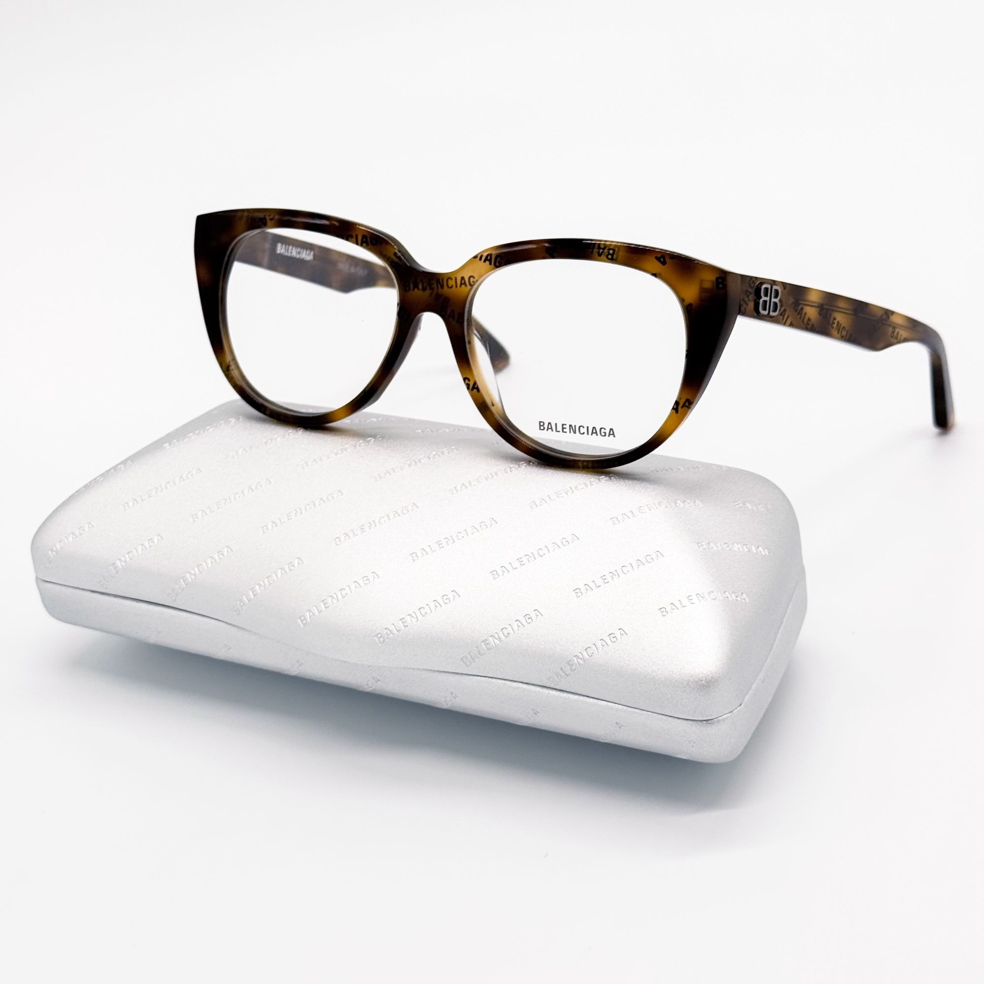 Balenciaga NEW BALENCIAGA EYEGLASSES BB0131O 008 HAVANA WOMEN Size ONE SIZE - 1 Thumbnail