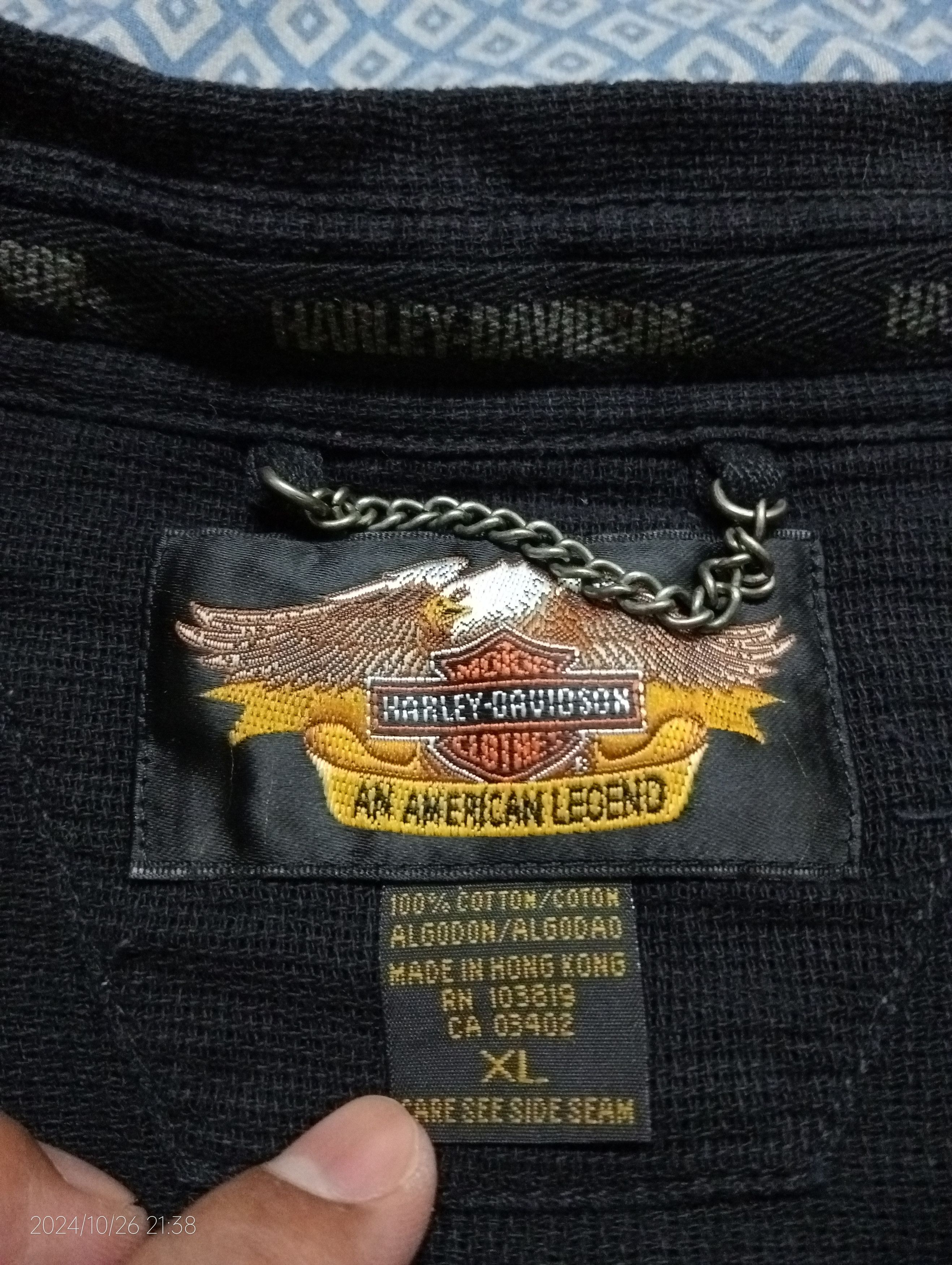 Harley Davidson VTG Harley-Davidson Embroidery Button Up Long Sleeve Shirt Size US XL / EU 56 / 4 - 5 Thumbnail