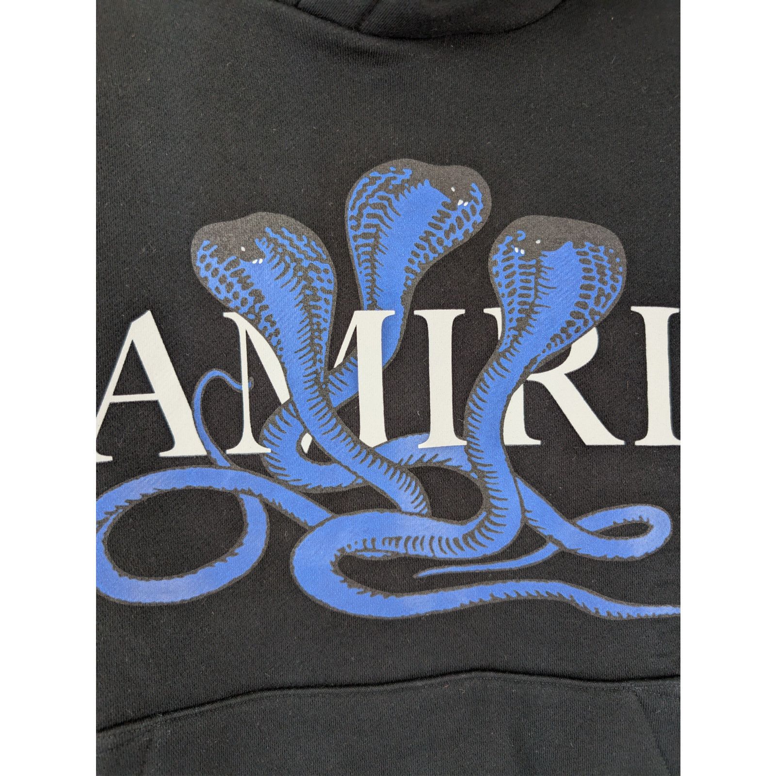Amiri o1rshd1 Q:2 / Snake Hoodie in Black/Blue Size US M / EU 48-50 / 2 - 7 Thumbnail