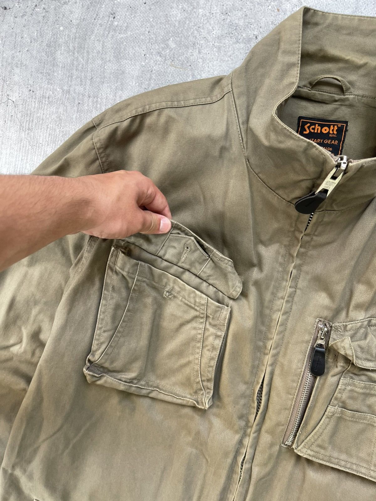 Other Vintage Schott M65 Olive Military multi-pocket Jacket Size US XL / EU 56 / 4 - 9 Thumbnail