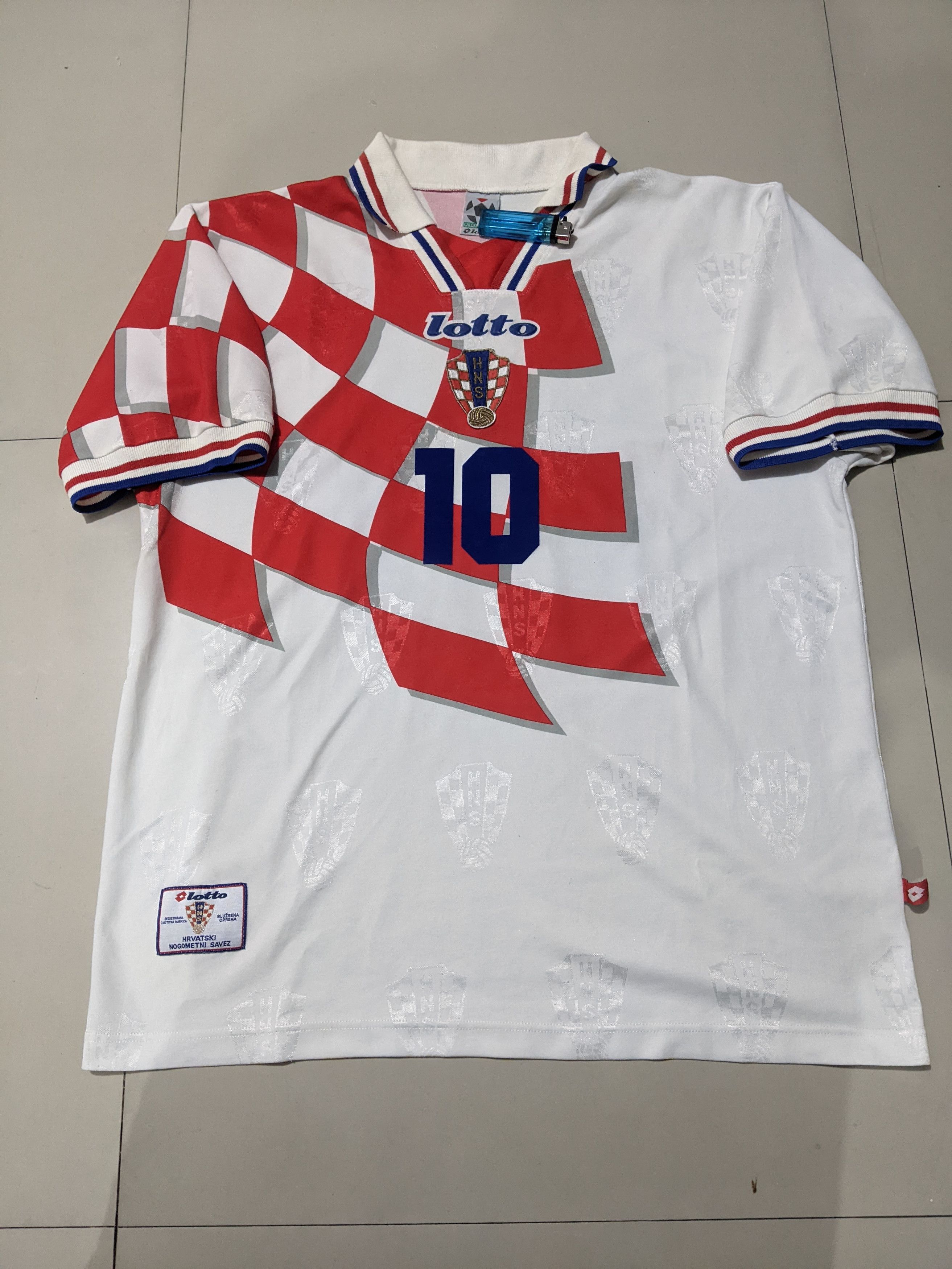 Lotto Sport Croatia home 1998 BOBAN Jersey football shirt Size US XL / EU 56 / 4 - 1 Thumbnail