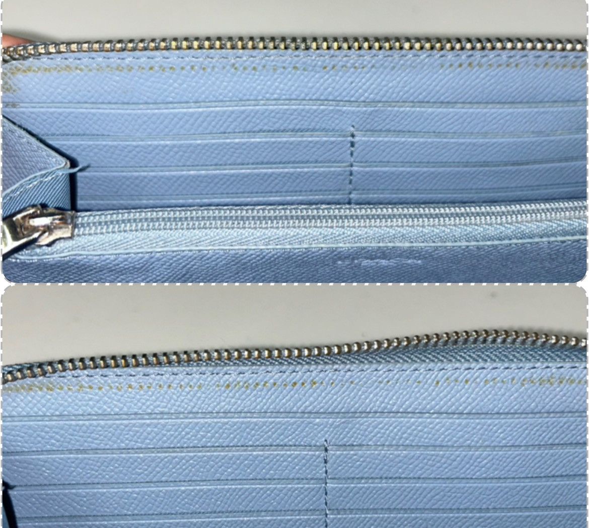 Coach Coach Light Blue Leather Zippy Wallet Size ONE SIZE - 15 Thumbnail