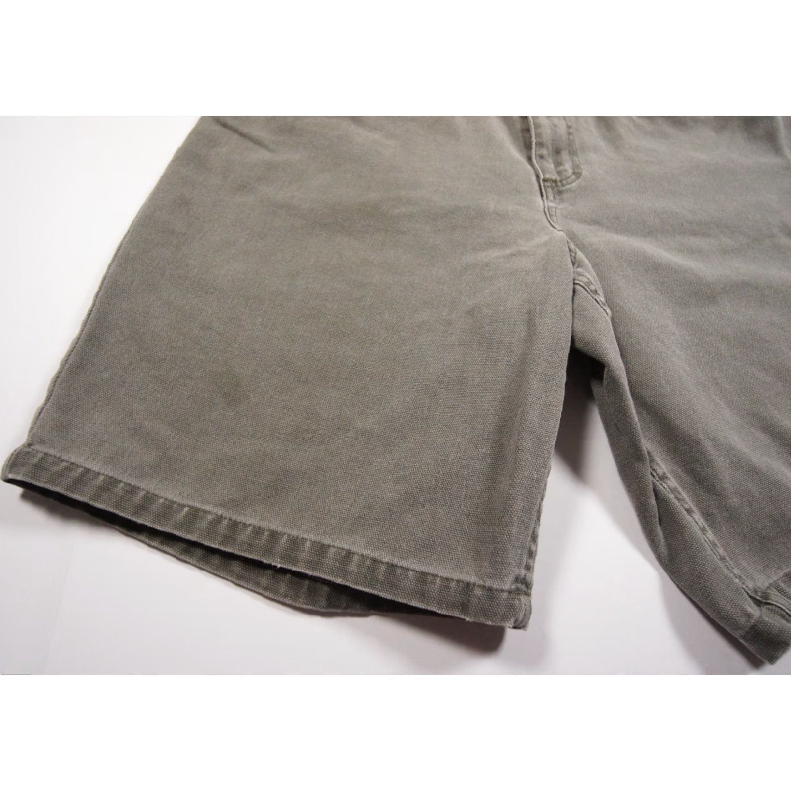 J.Crew VINTAGE JCrew Shorts Men 33 Gray Canvas Flat Front 9" Inseam Oarsman Adult Regular Mens Size US 33 - 3 Thumbnail