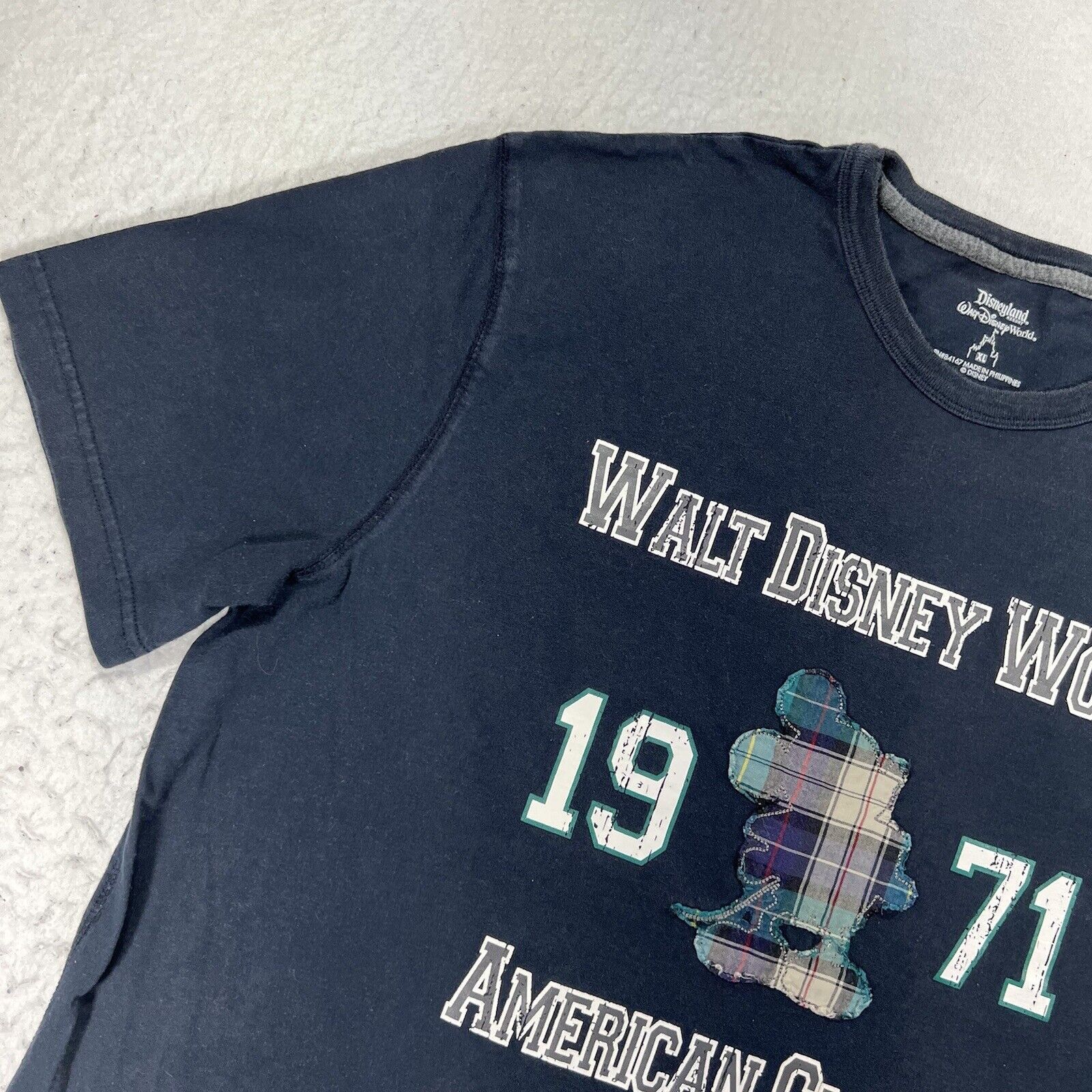 Disney Walt Disney World Blue American Classic 1971 Graphic Tee Size US XL / EU 56 / 4 - 5 Thumbnail