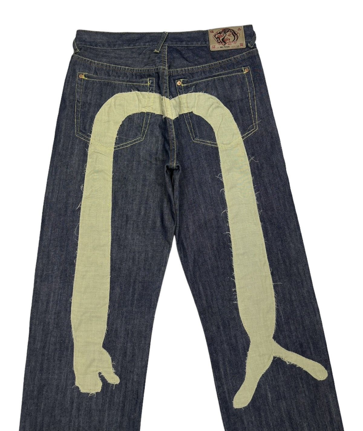 Japanese Brand VINTAGE EVISU JAPAN CUSTOM DAICOCK BAGGY DENIM JEANS Size US 32 / EU 48 - 8 Thumbnail