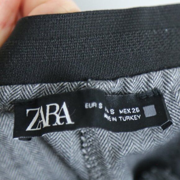 Zara Zara Striped Tweed Pleated Front Dress Pants Straight Leg Size 28" / US 6 / IT 42 - 7 Thumbnail