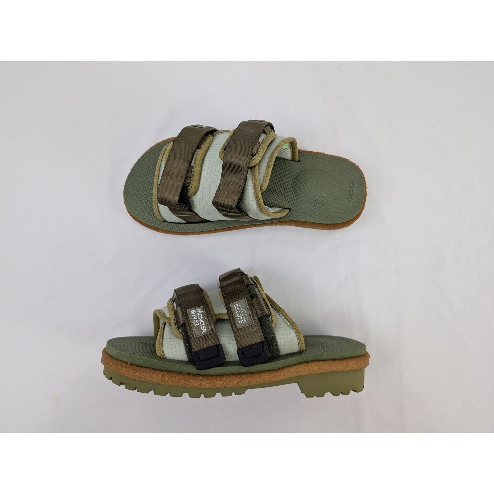 Moncler × Suicoke o1rshd1 Q:2 / Slide Slippers in Green Size US 8 / EU 41 - 1 Thumbnail