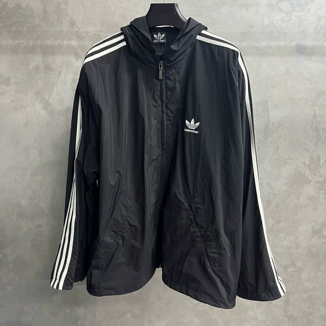 Balenciaga Balenciaga x Adidas Hooded Jacket Size US XXS / EU 40 - 1 Thumbnail
