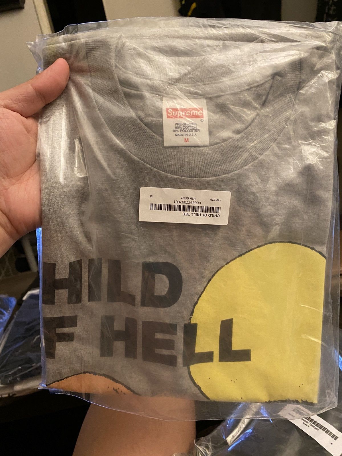 Supreme Supreme Child of Hell Tee Grey Size M FW15 DS Size US M / EU 48-50 / 2 - 1 Thumbnail
